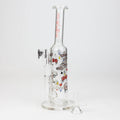 9.5" XTREME 2-in-1 glass Bong with honeycomb diffuser [XTR302]