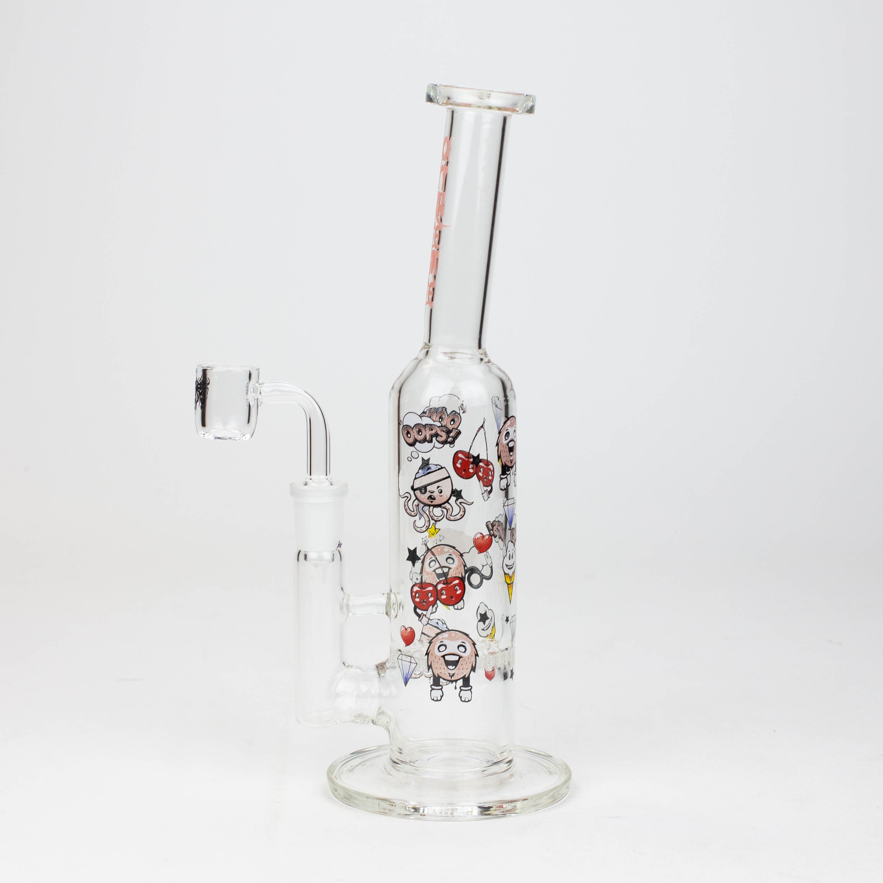 9.5" XTREME 2-in-1 glass Bong with honeycomb diffuser [XTR302]