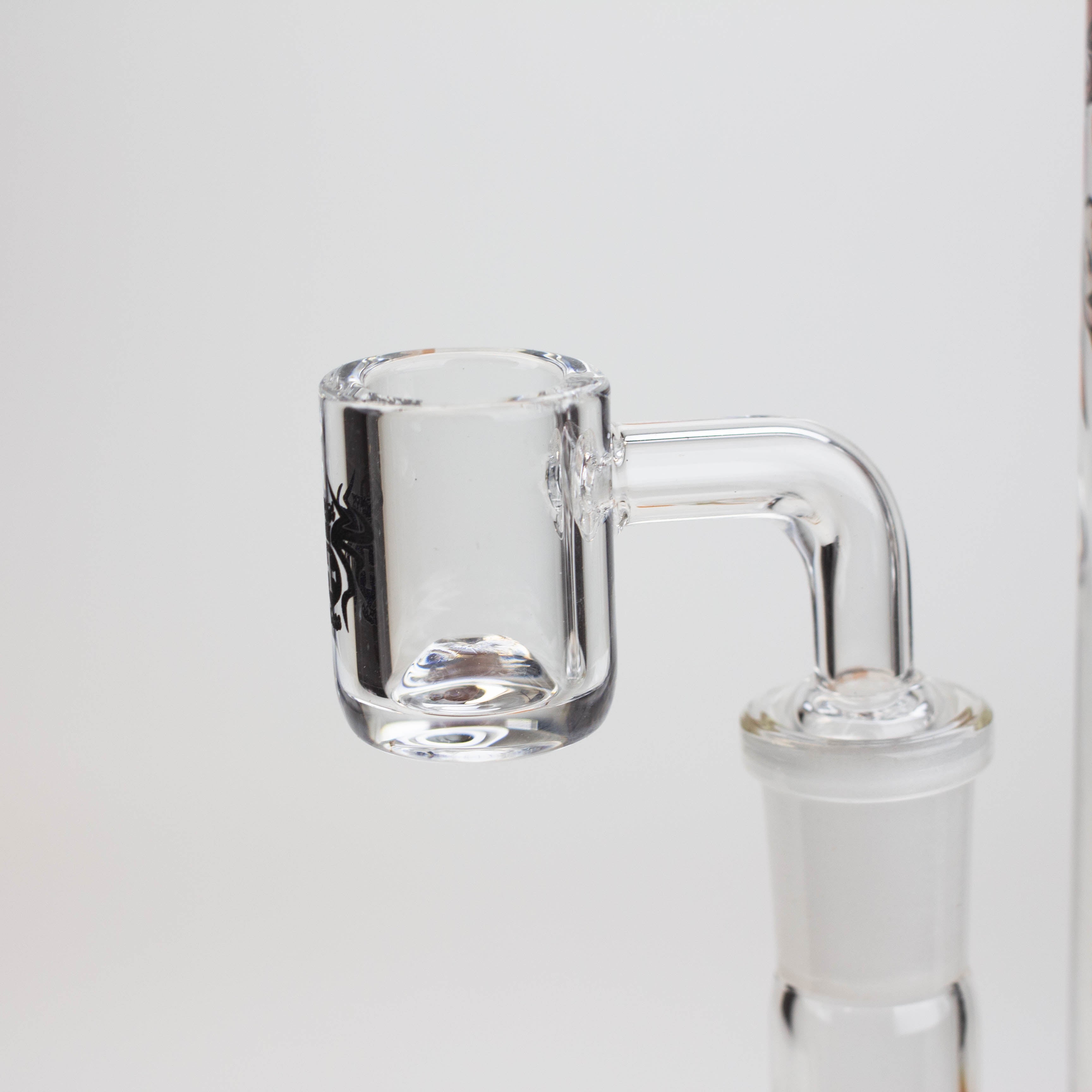 9.5" XTREME 2-1n-1 straight tube glass Bong with honeycomb diffuser [XTR300]