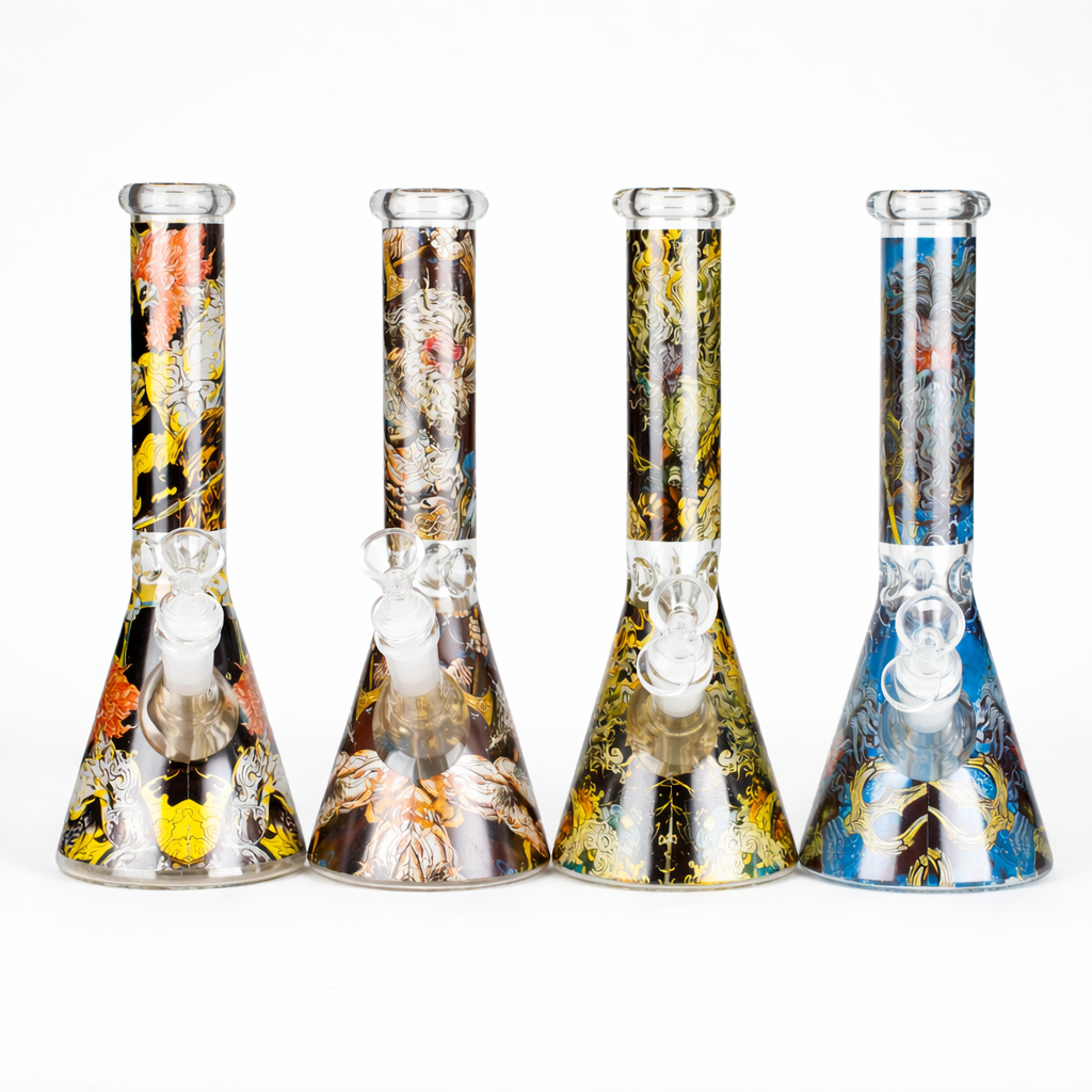 10" Myth Design Glass Beaker Bong