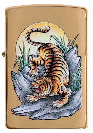 Zippo 49116 Tattoo Tiger Design