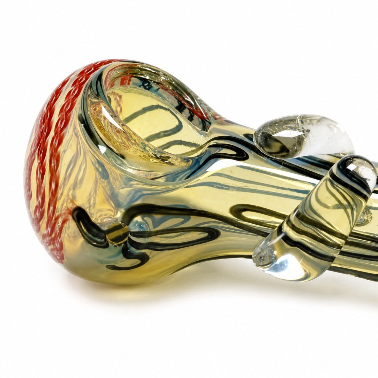 4" Wig Wag Glass Hand Pipe