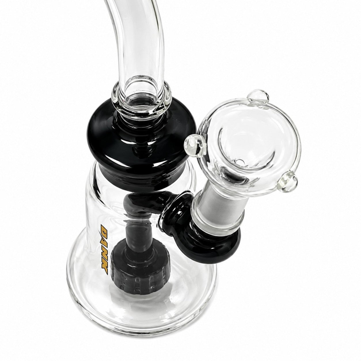 8" Color Accent Circ Perc Glass Dab Rig