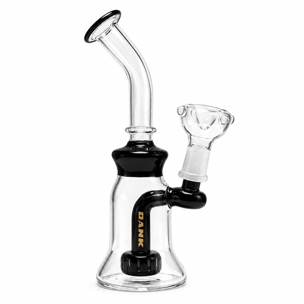 8" Color Accent Circ Perc Glass Dab Rig
