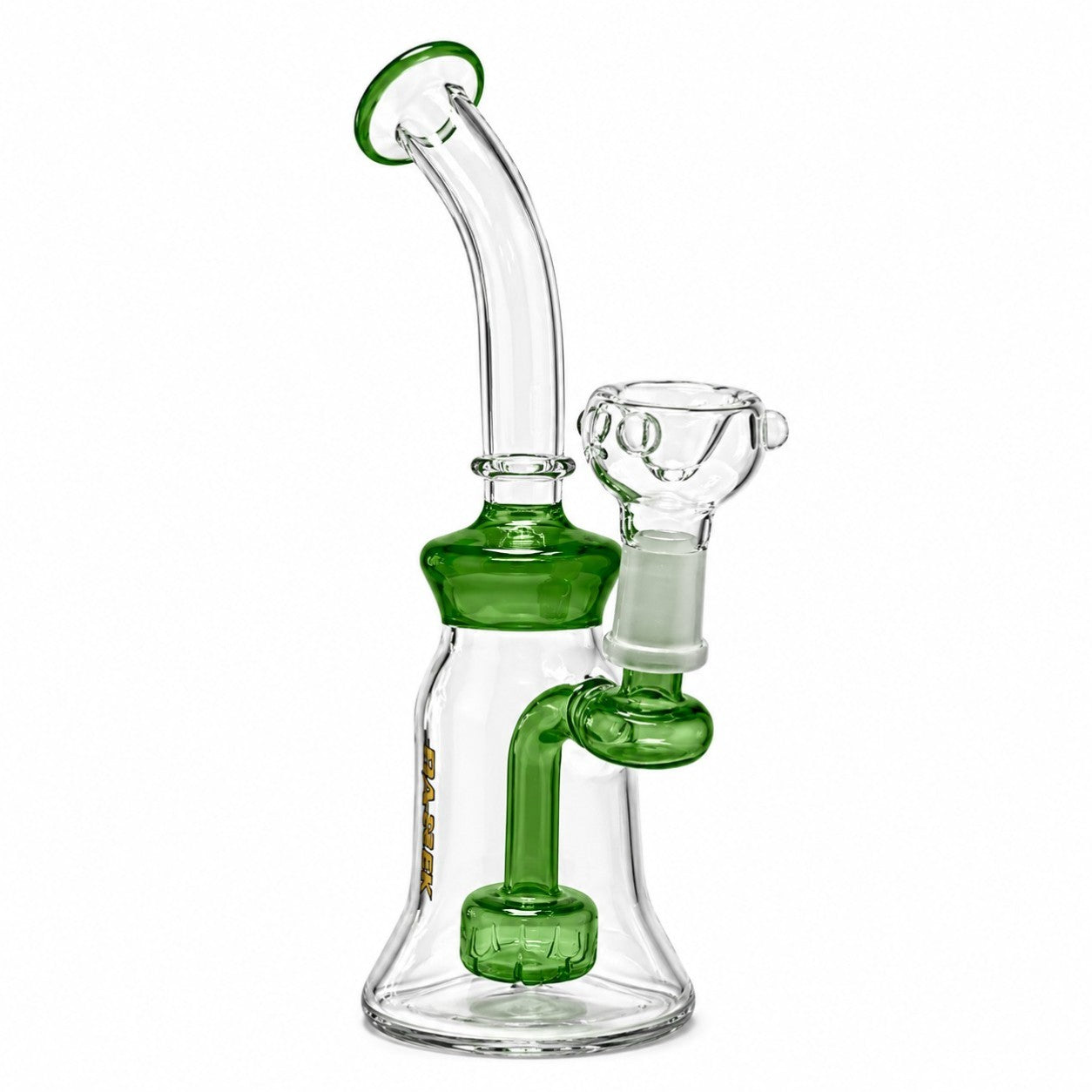 8" Color Accent Circ Perc Glass Dab Rig