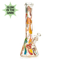 Red Eye Glass® | 15" Glow-in-the-Dark Mushroom Magic Beaker Base Water Pipe [REG083C]