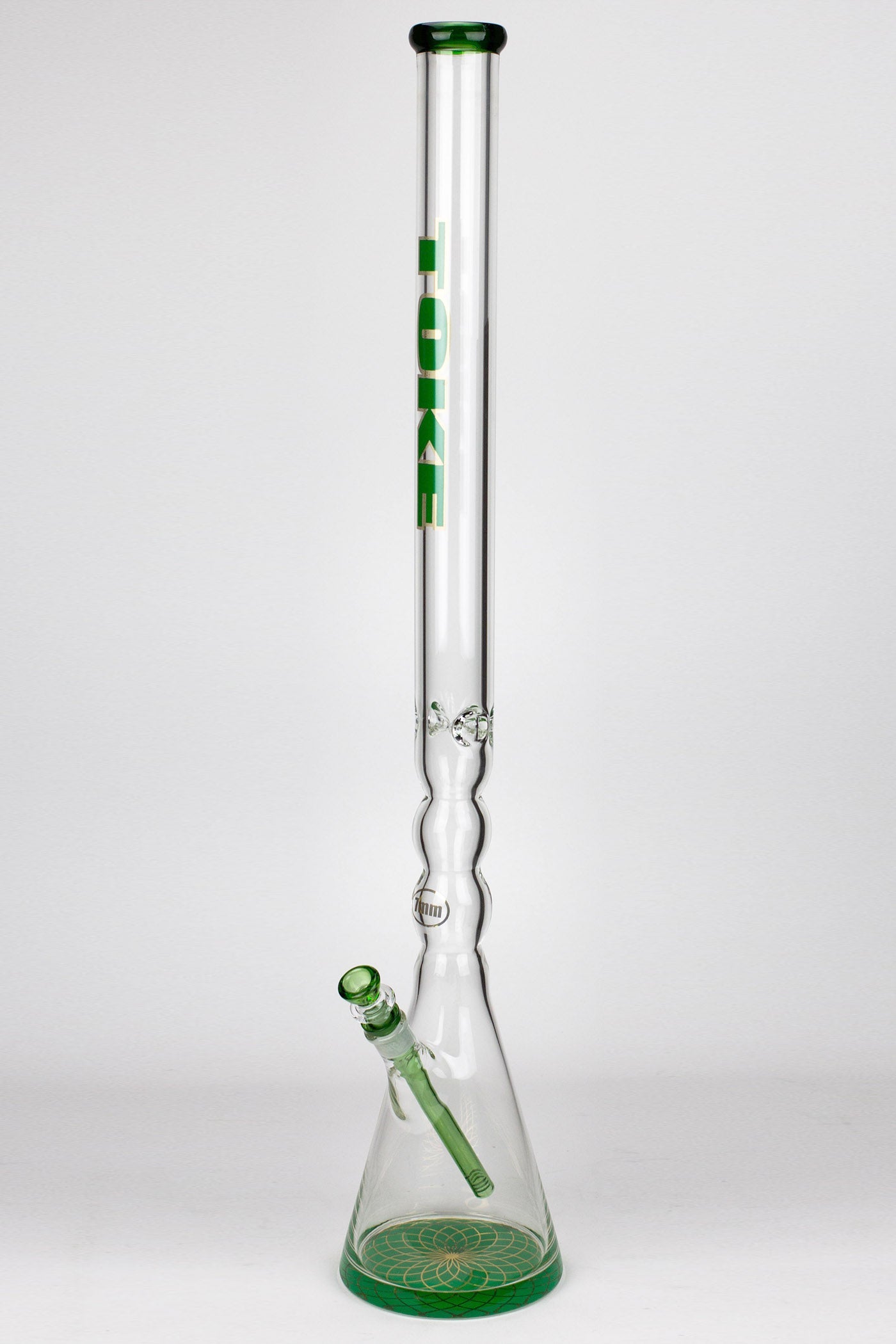 32" DANK 7 mm curved tube beaker water bong