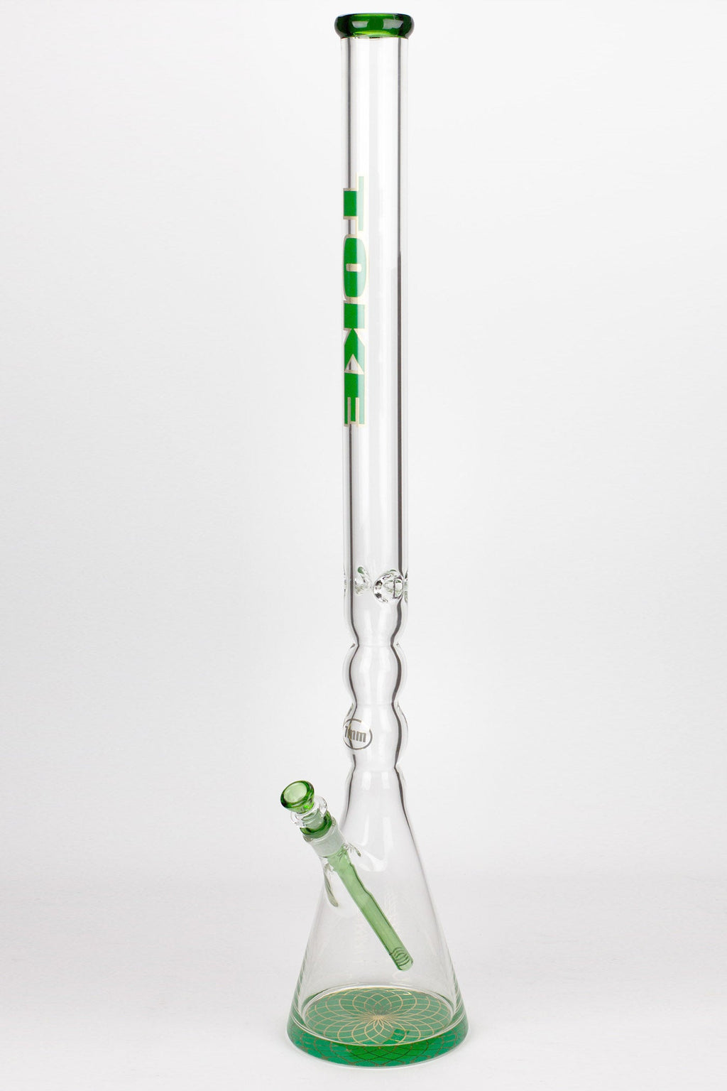 32" DANK 7 mm curved tube beaker water bong