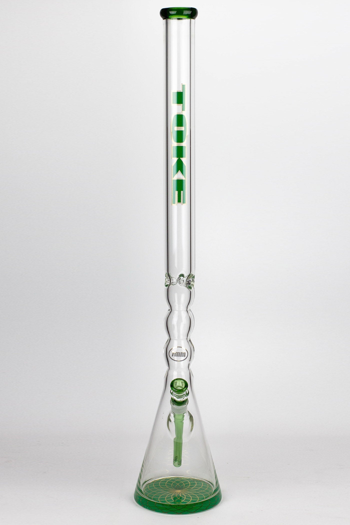 32" DANK 7 mm curved tube beaker water bong