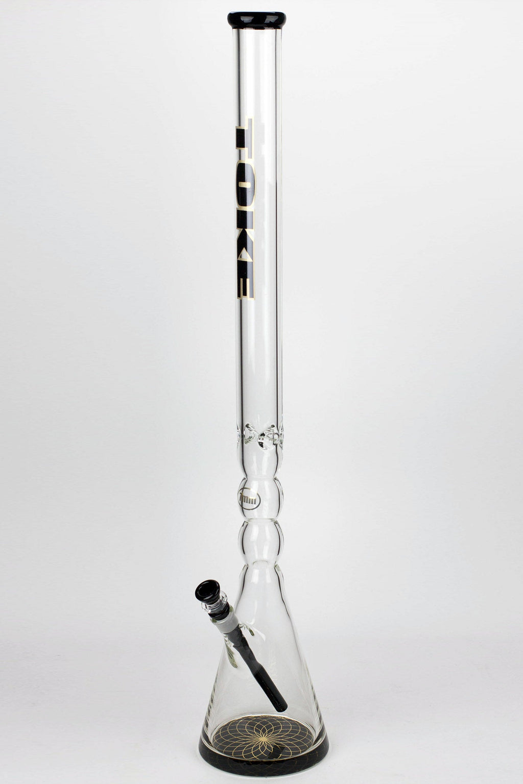 32" DANK 7 mm curved tube beaker water bong
