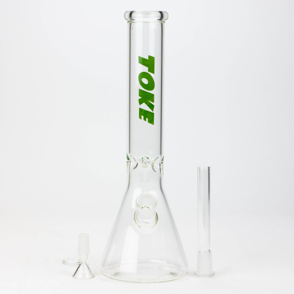 TOKE - 12" Beaker glass water bong