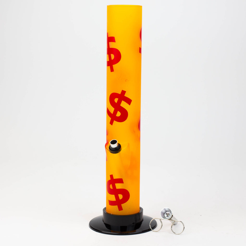 12" acrylic water pipe assorted [FAM-C]
