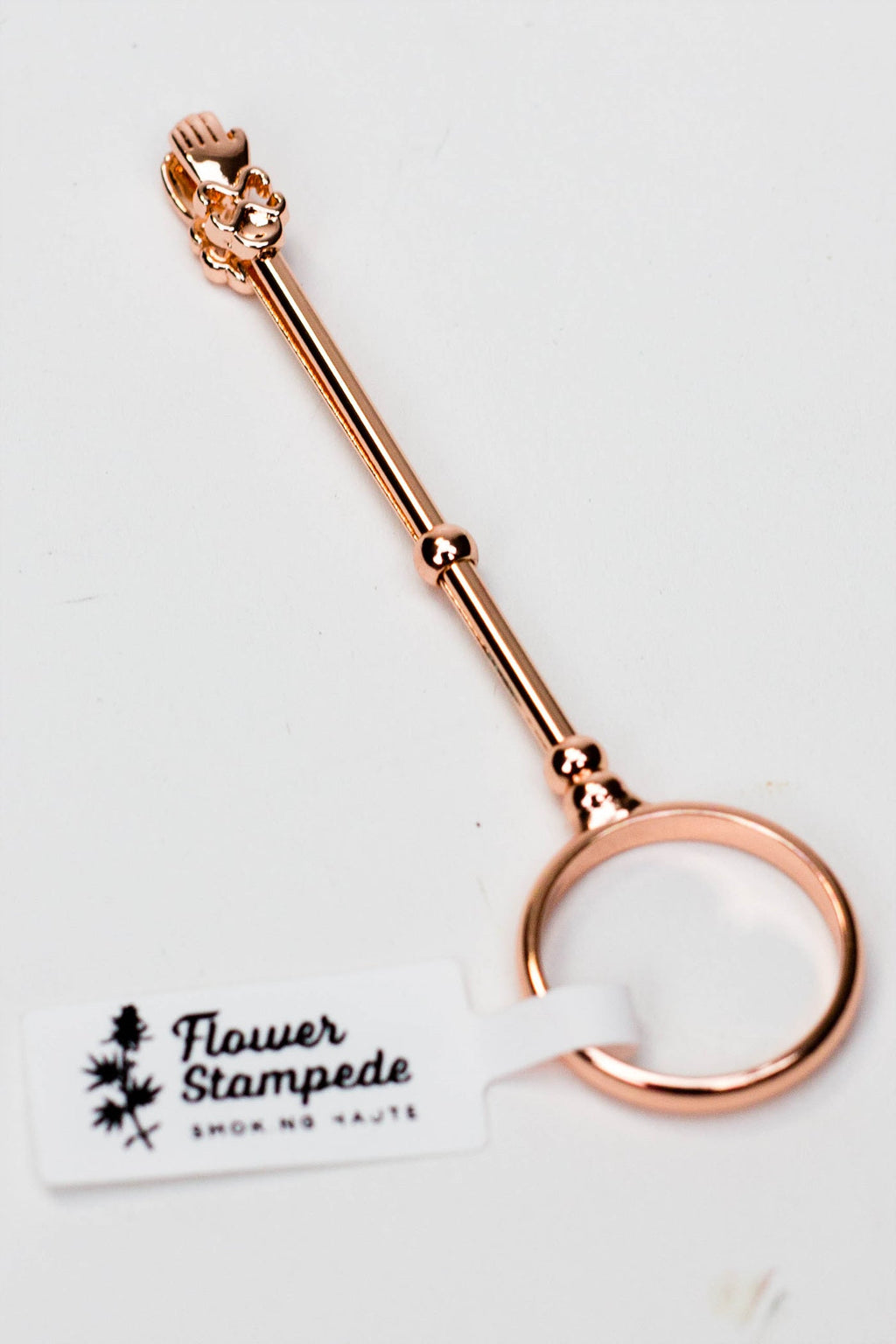 Flower Stampede Ring Roach Clip