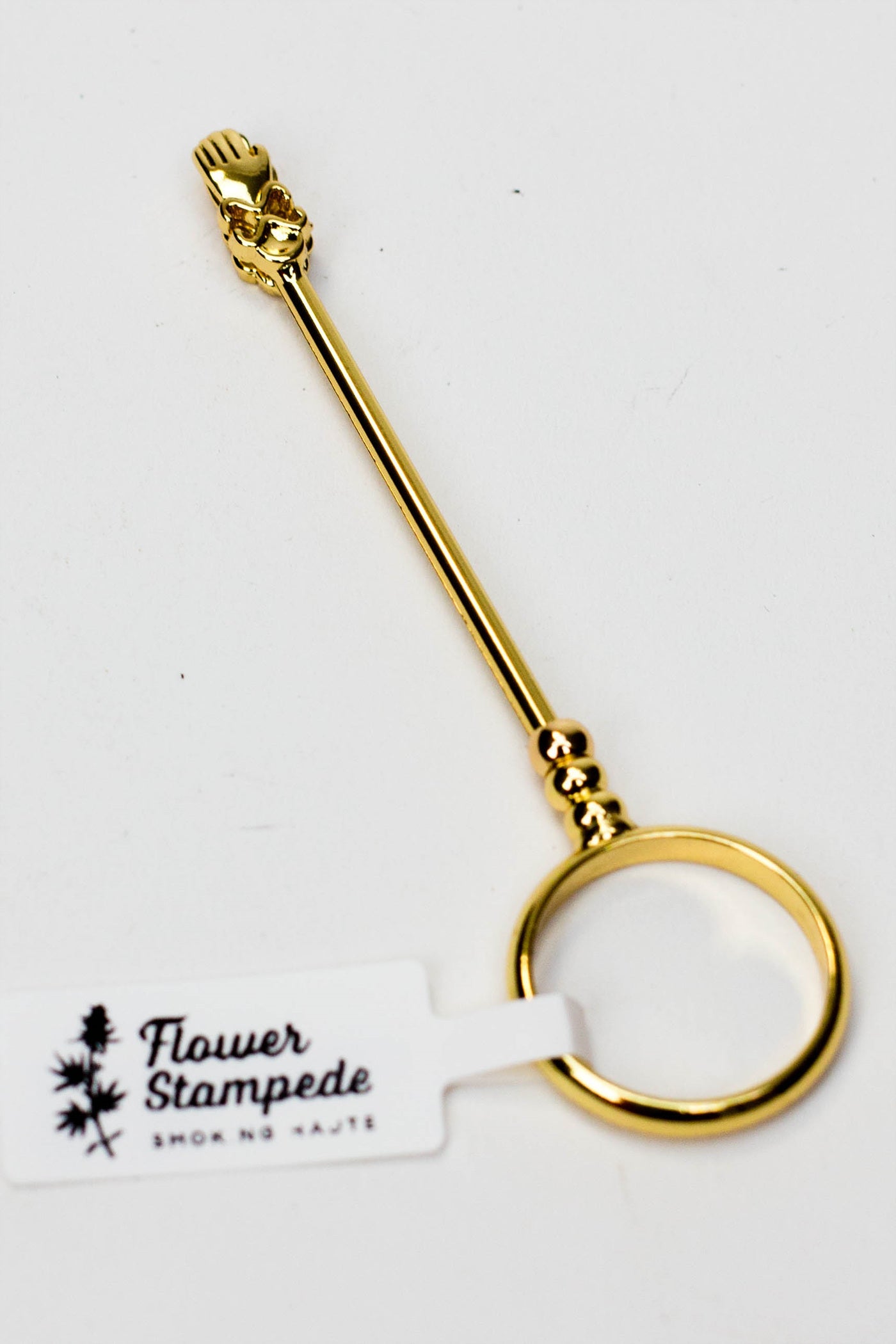 Flower Stampede Ring Roach Clip