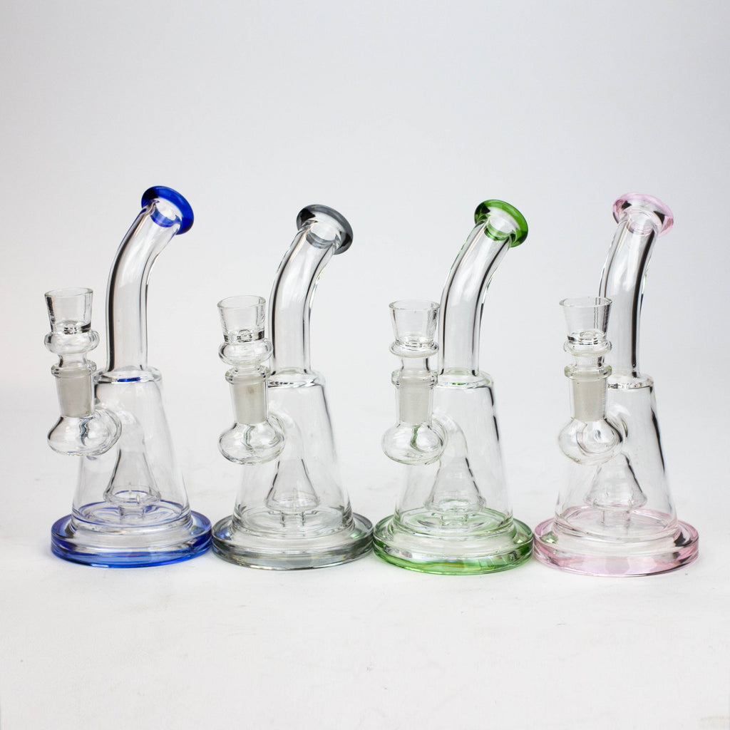 6" Cone diffuser glass bong