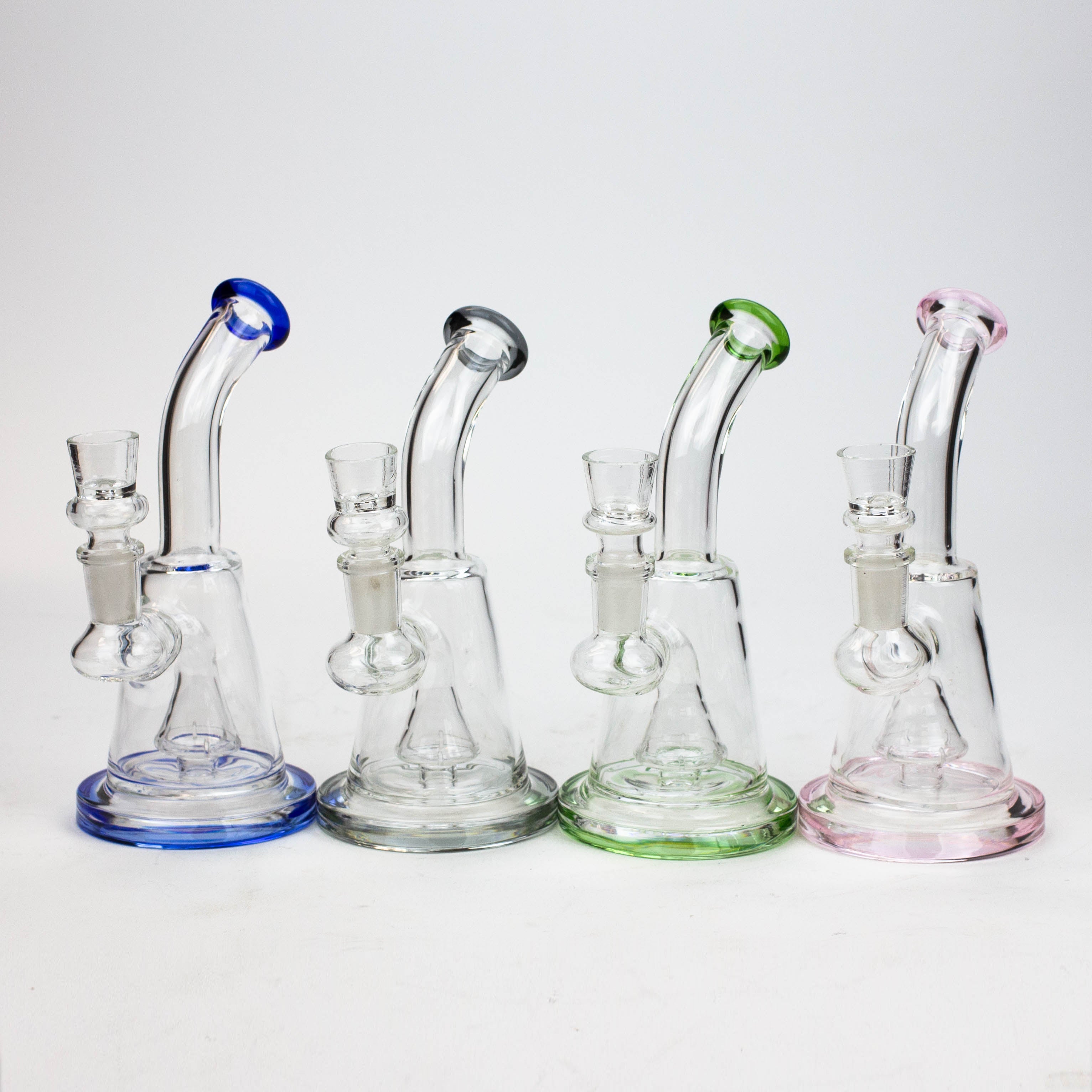 6" Cone diffuser glass bong