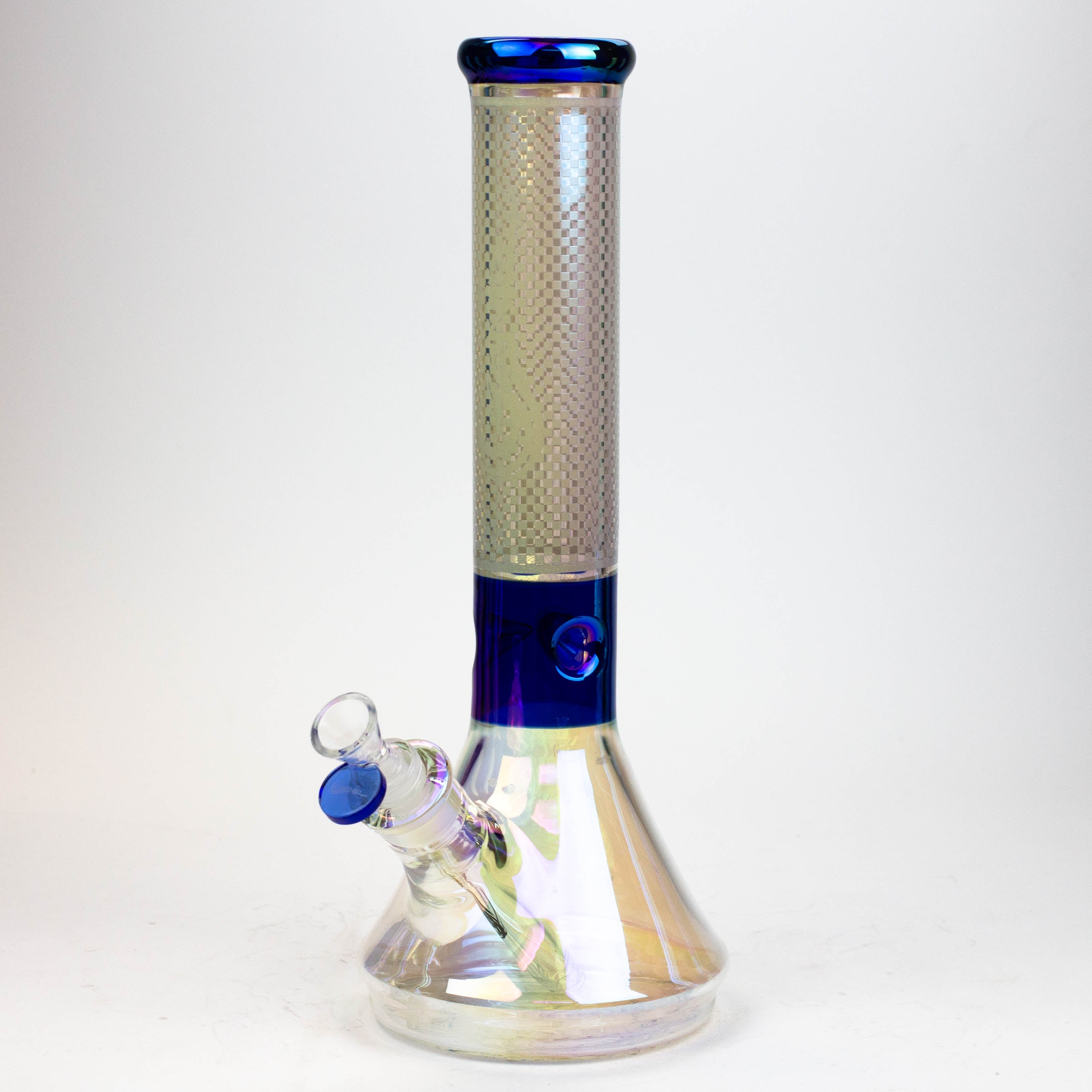 13" Genie electroplated glass beaker bong ( F11 )