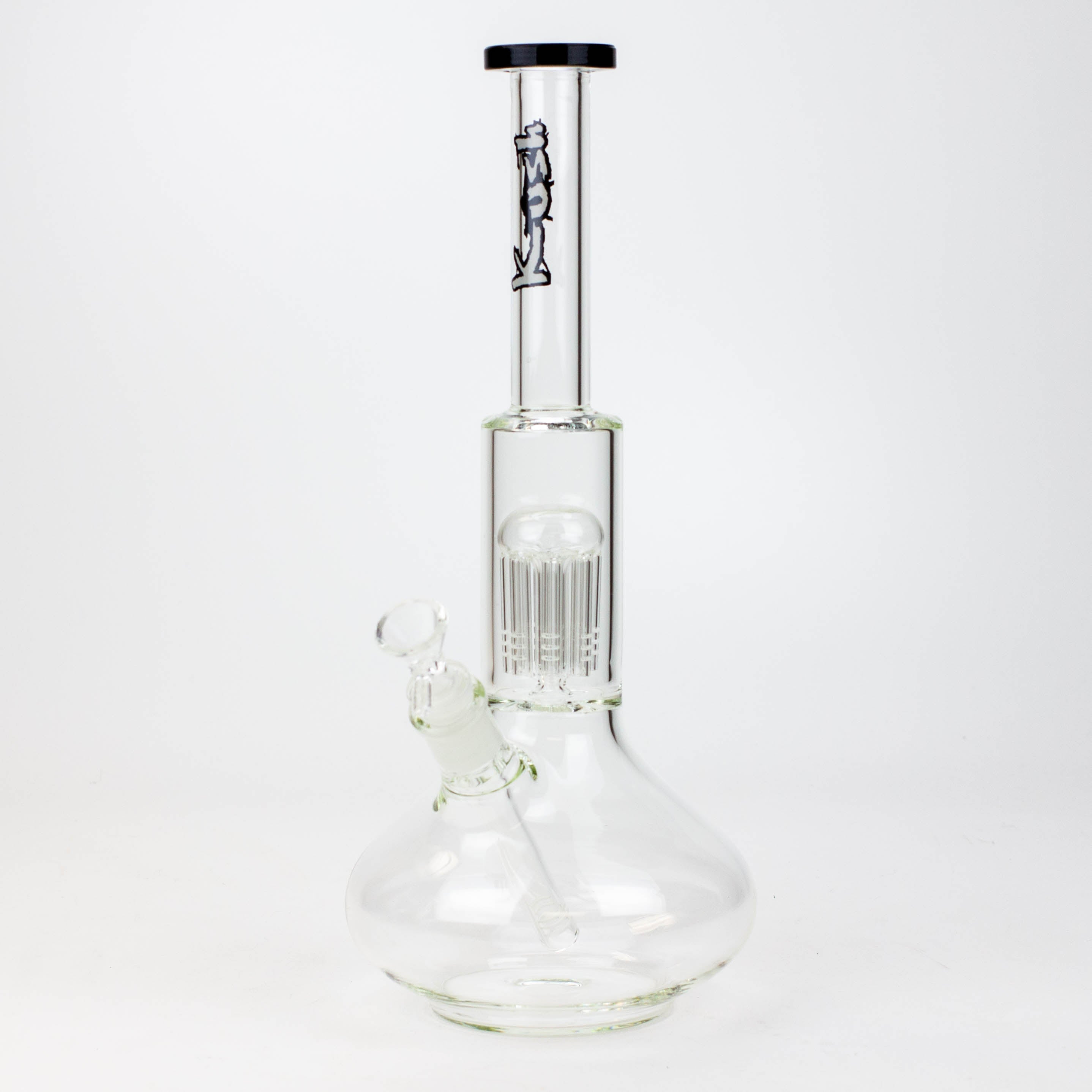 13" KUSH 8 tree-arm round base glass bong [H2]