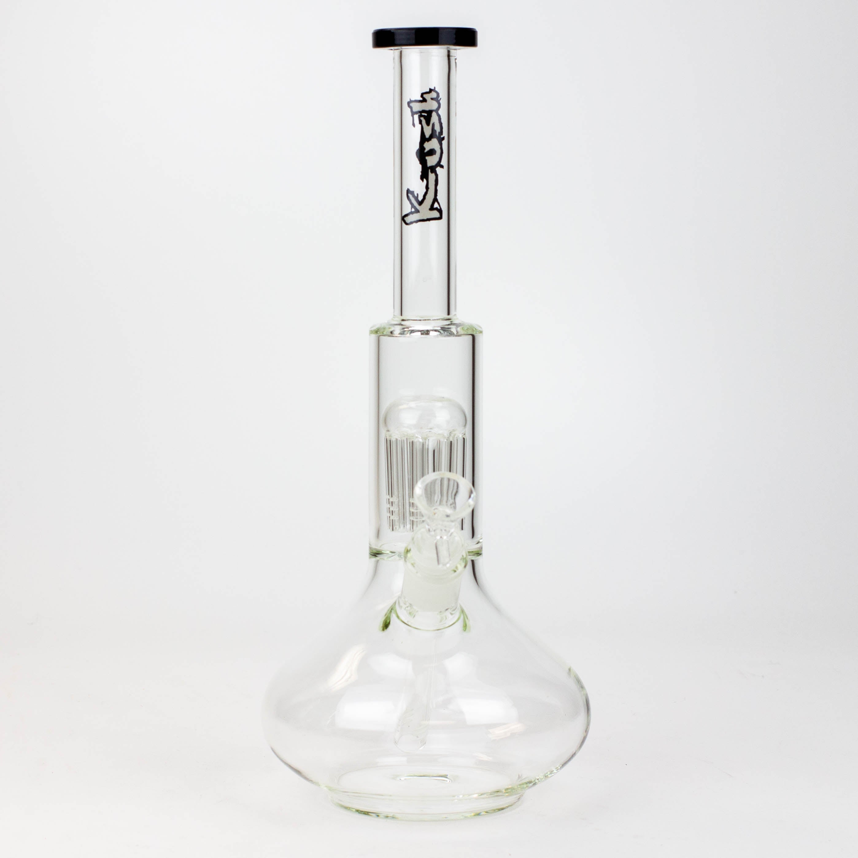 13" KUSH 8 tree-arm round base glass bong [H2]