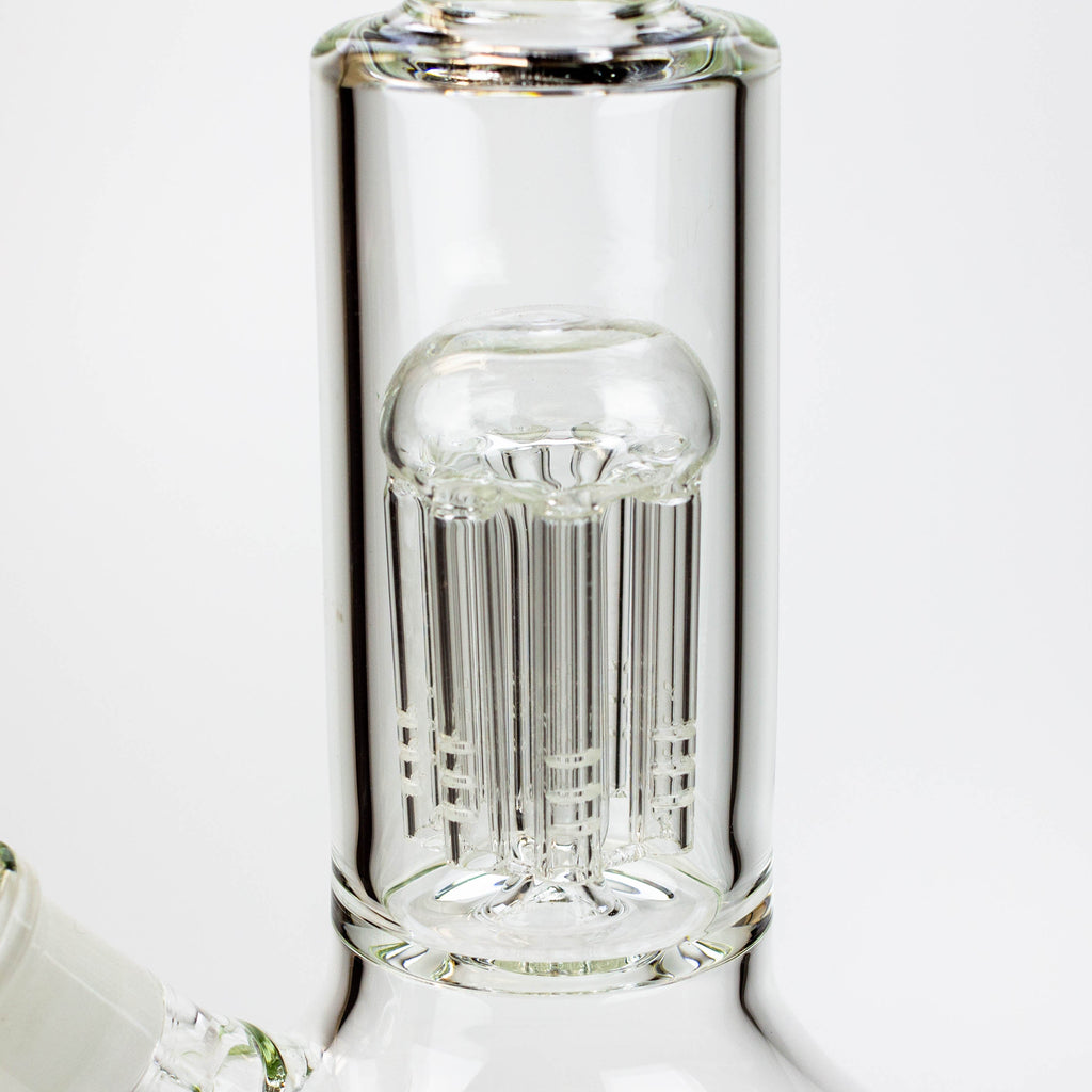 13" KUSH 8 tree-arm round base glass bong [H2]