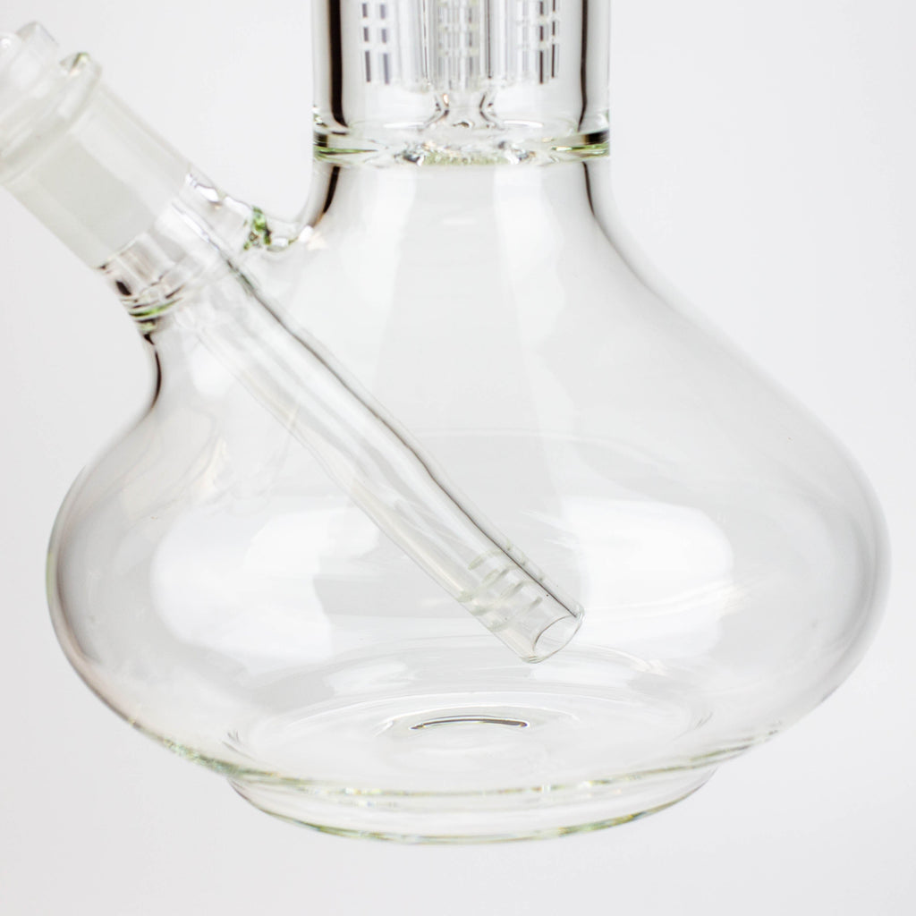 13" KUSH 8 tree-arm round base glass bong [H2]