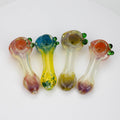 3" soft glass hand pipe [9186] Pack of 2