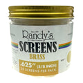 Randy’s® | 0.625" Screens – Jar of 20 (36 Jars / 720 Screens Total)