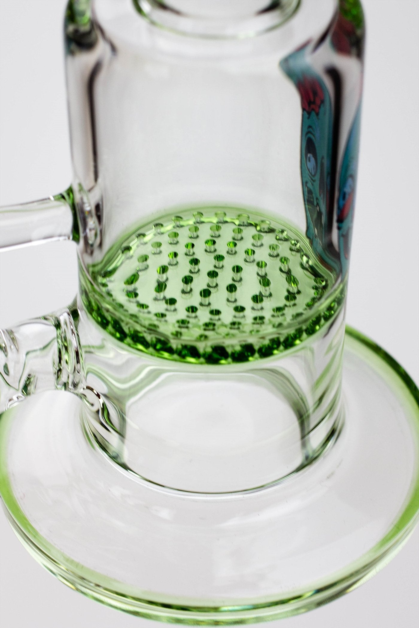 8" HAZE 2-in-1 Honeycomb diffuser Bent neck Dab Rig
