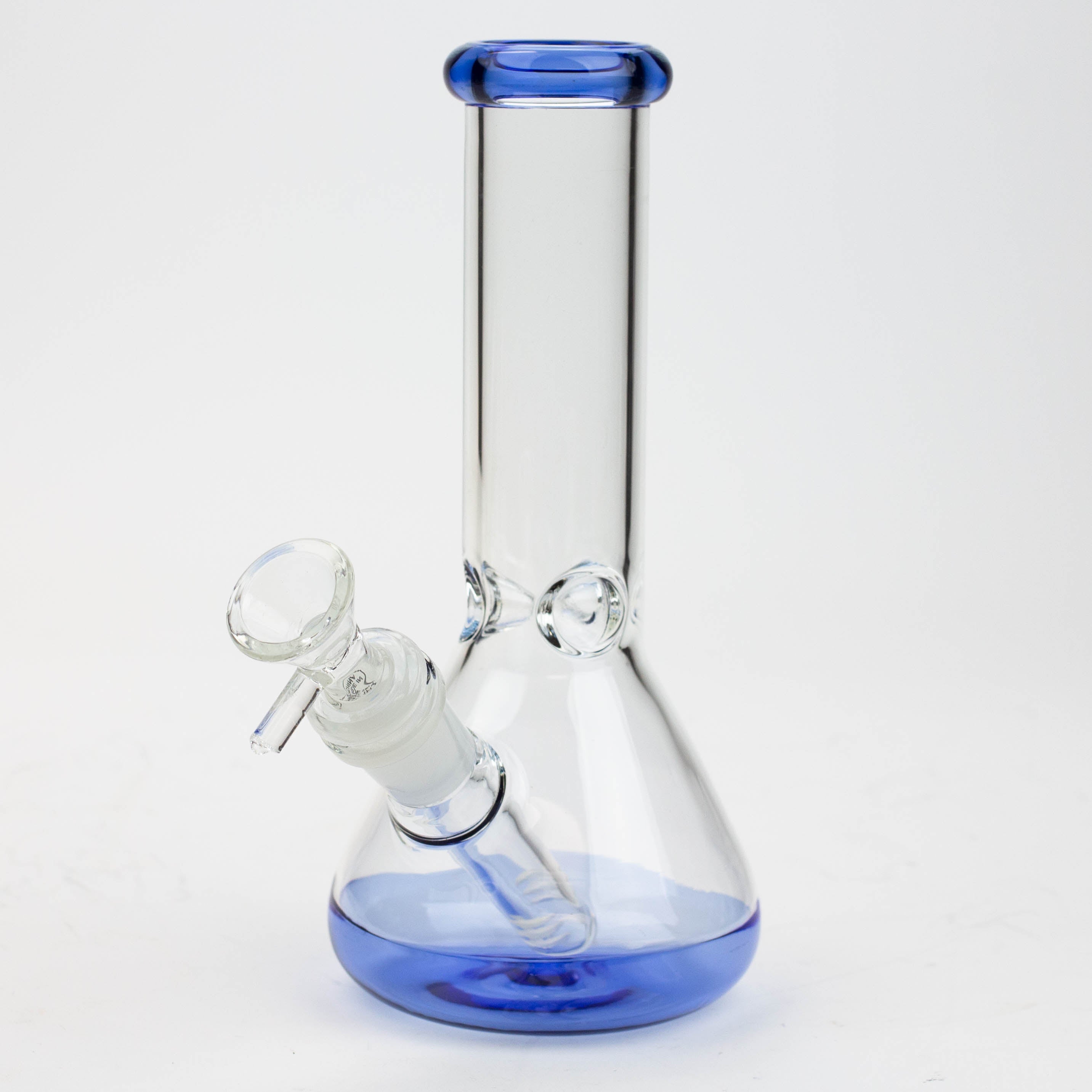 8" Color bottom Glass Bong [C6307]