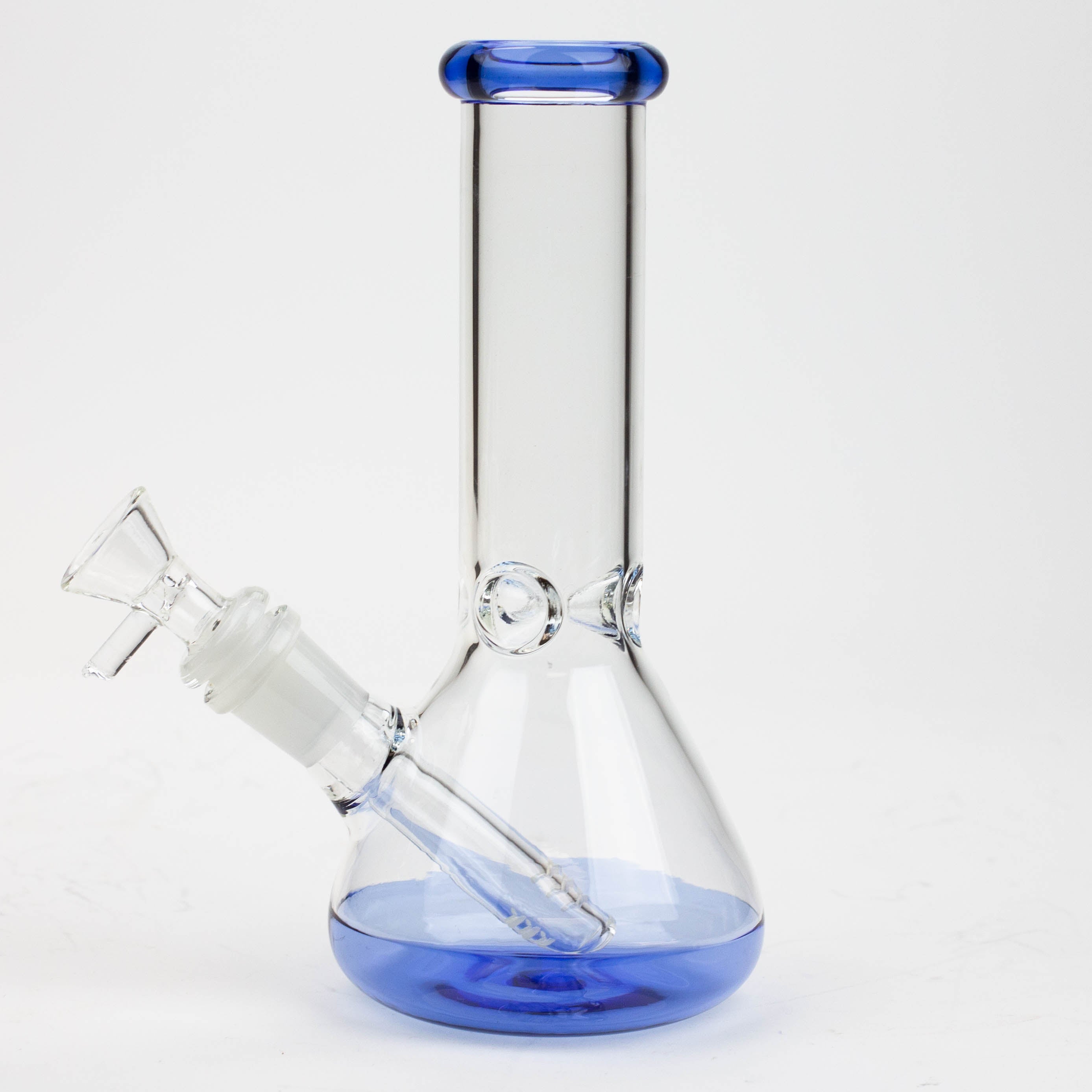 8" Color bottom Glass Bong [C6307]