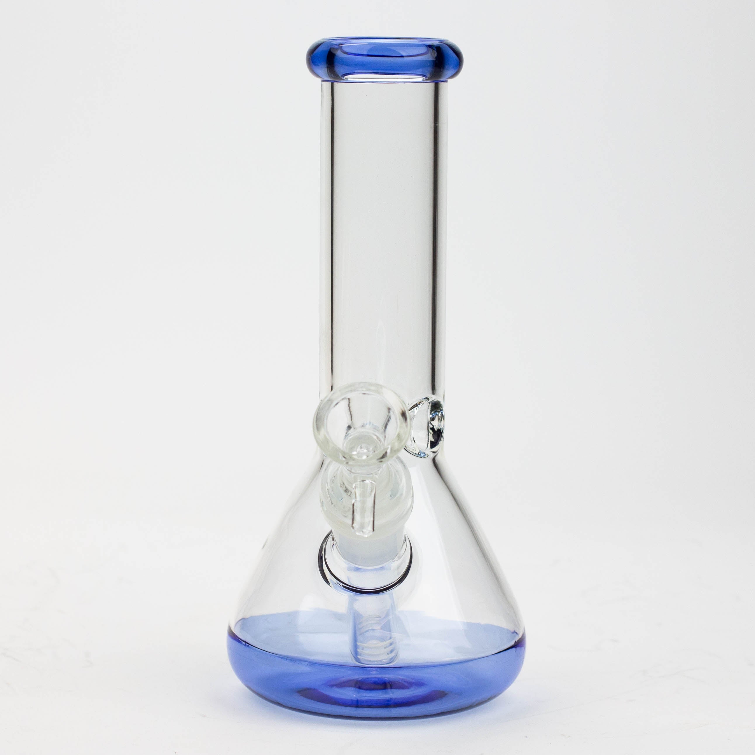 8" Color bottom Glass Bong [C6307]