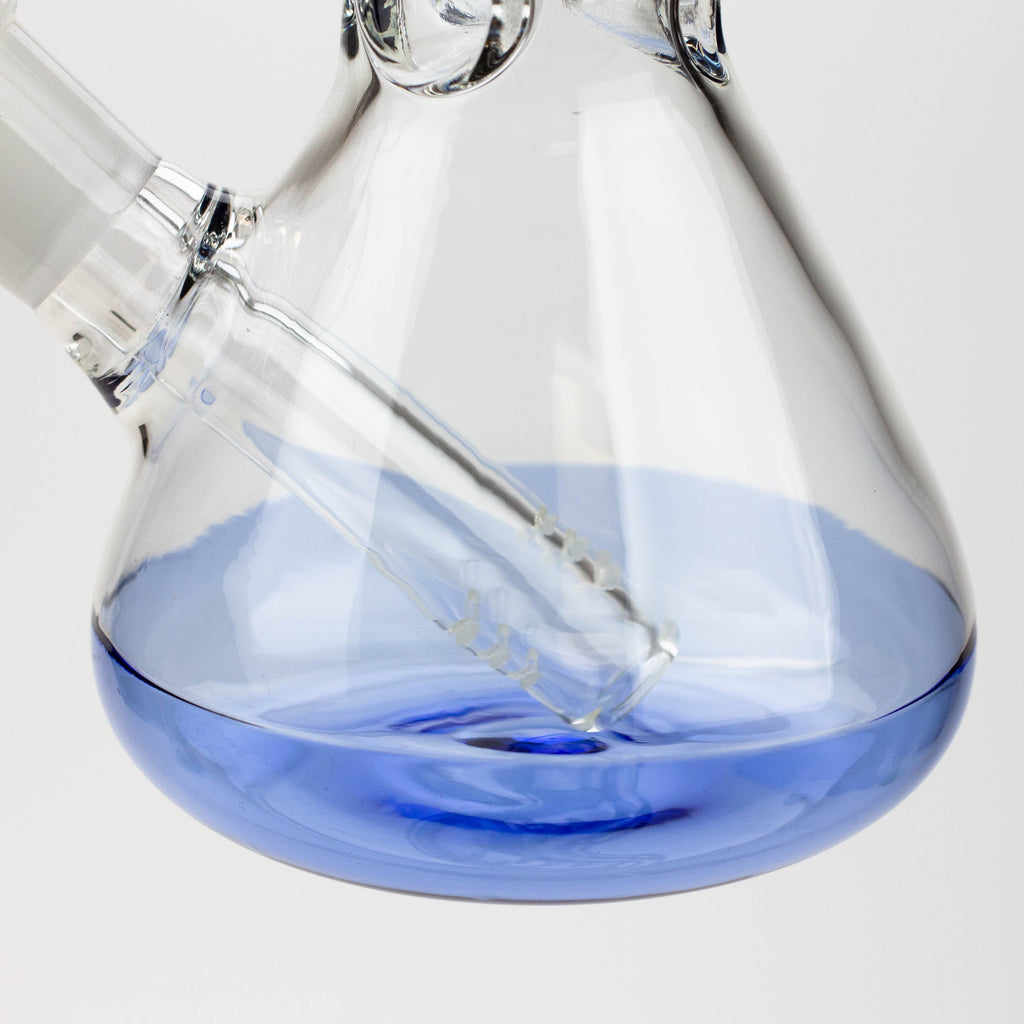 8" Color bottom Glass Bong [C6307]