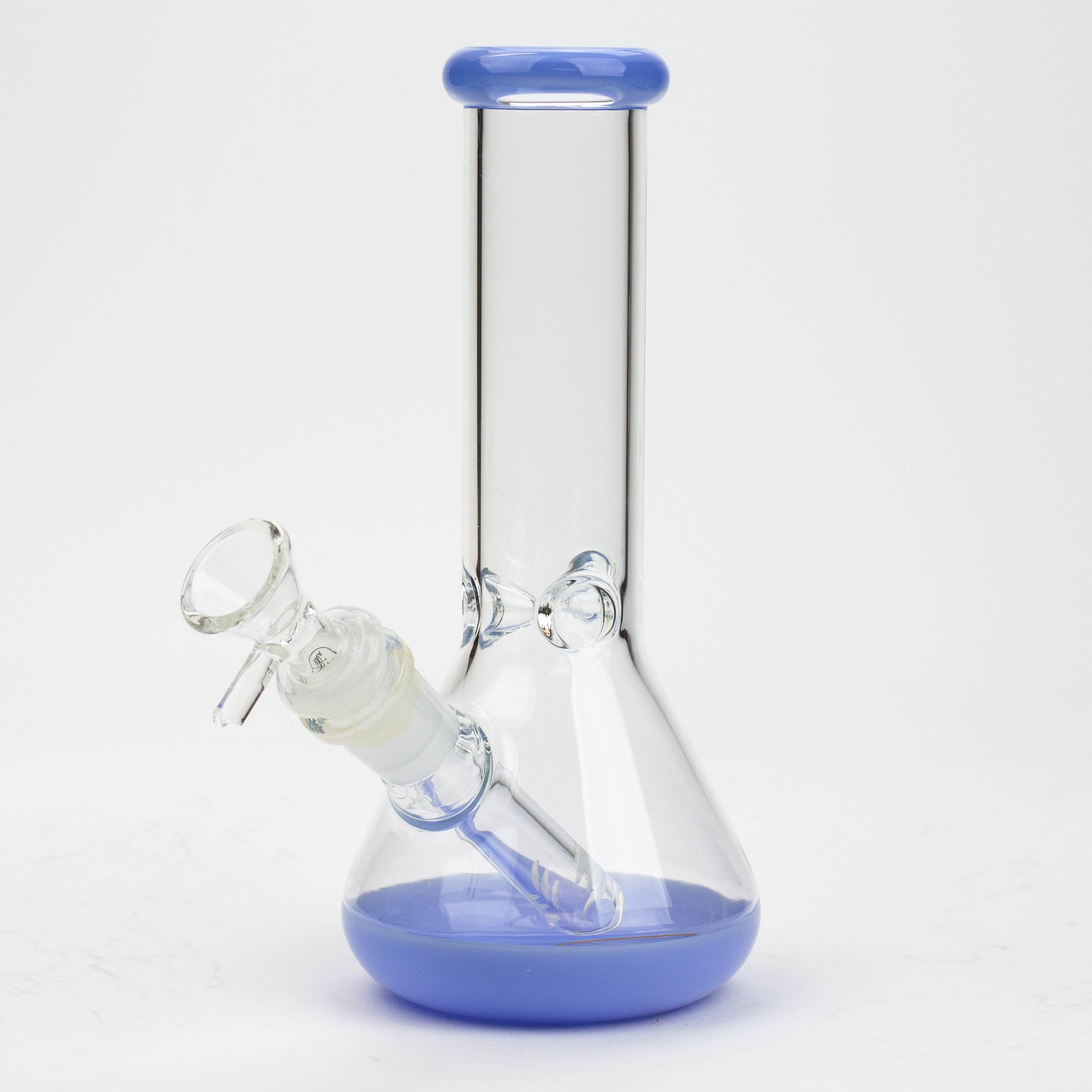 8" Color bottom Glass Bong [C6307]