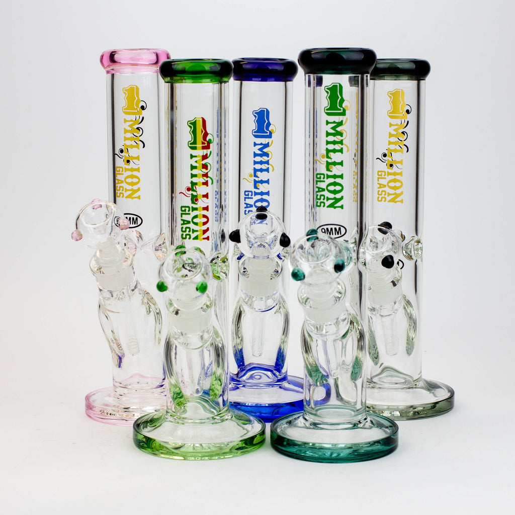 11" 1-MILLION Glass / 9mm / glass tube water bong