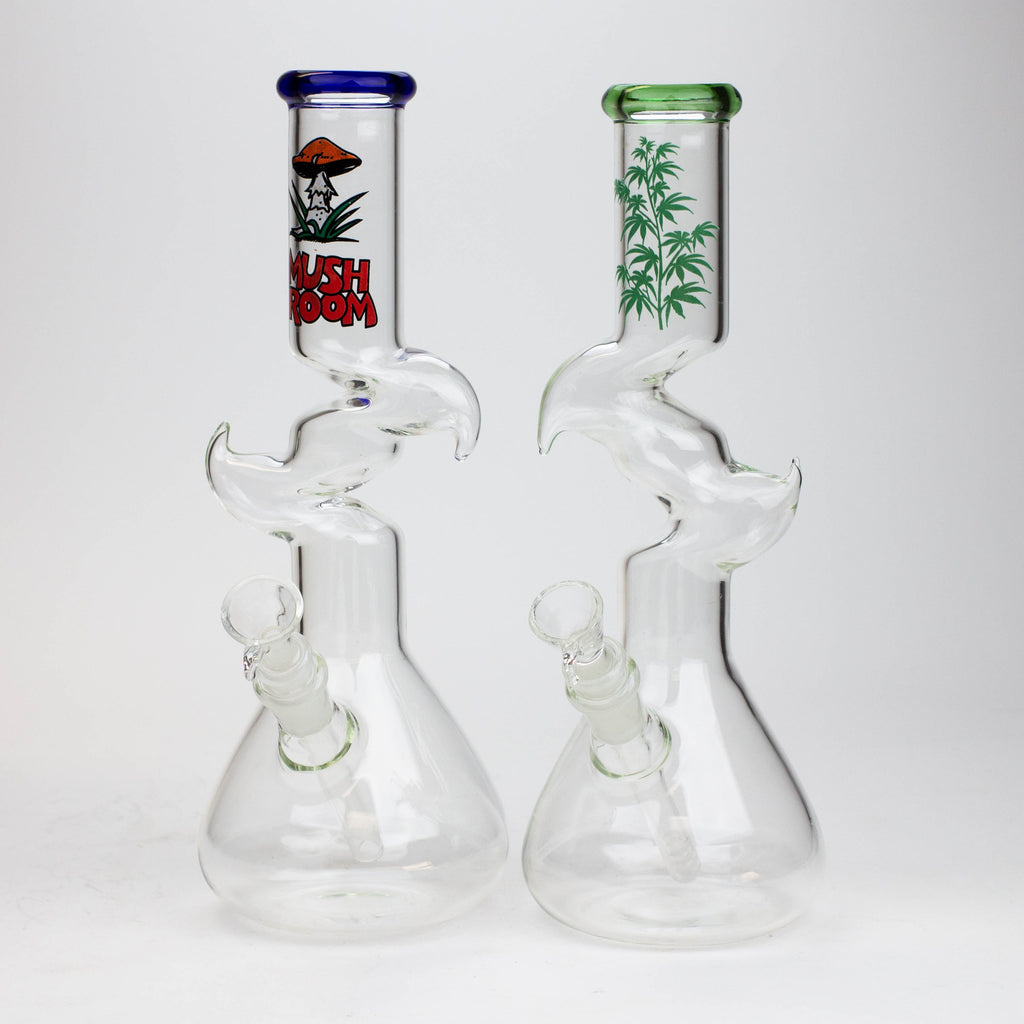 11.5" Zig-zag water bong
