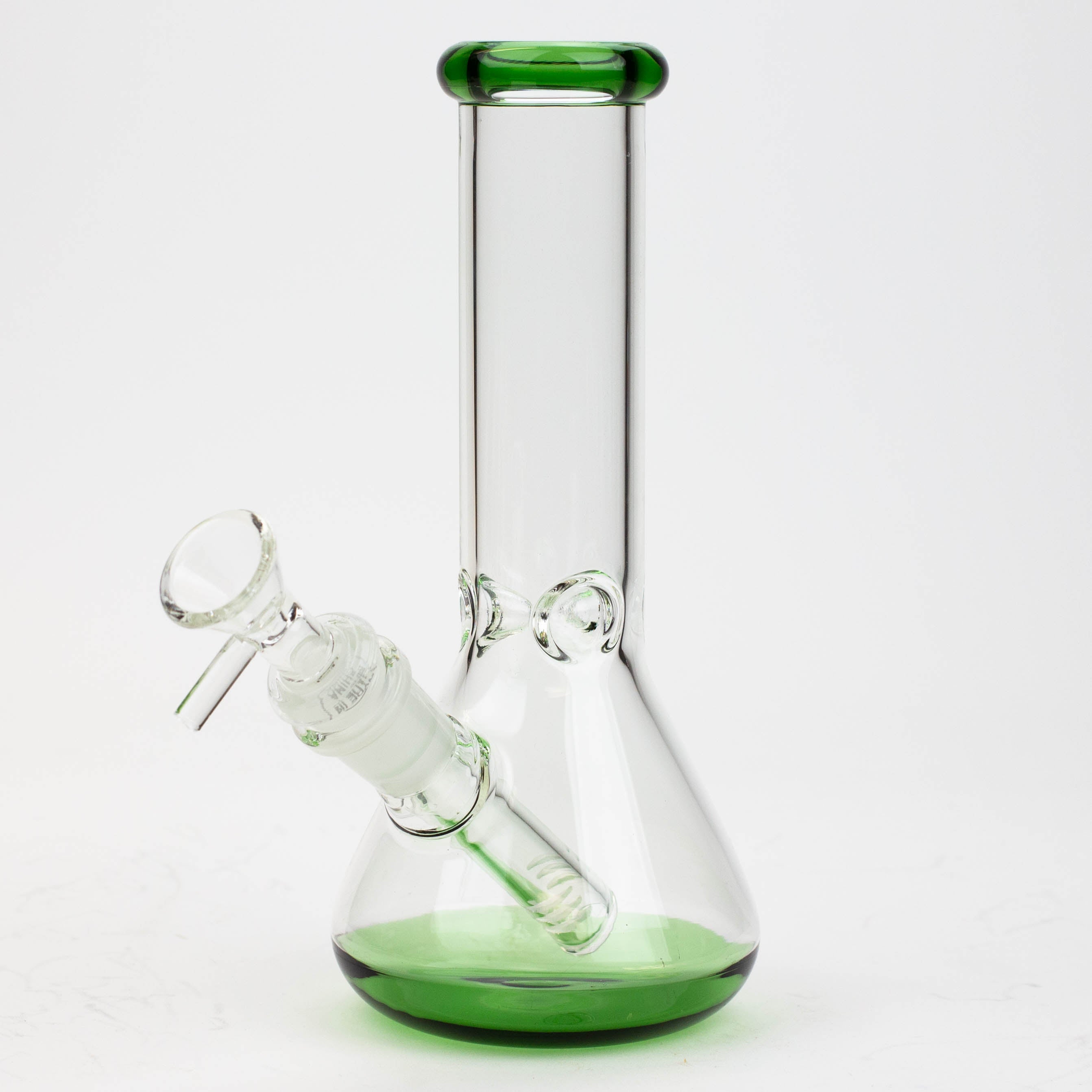 8" Color bottom Glass Bong [C6307]