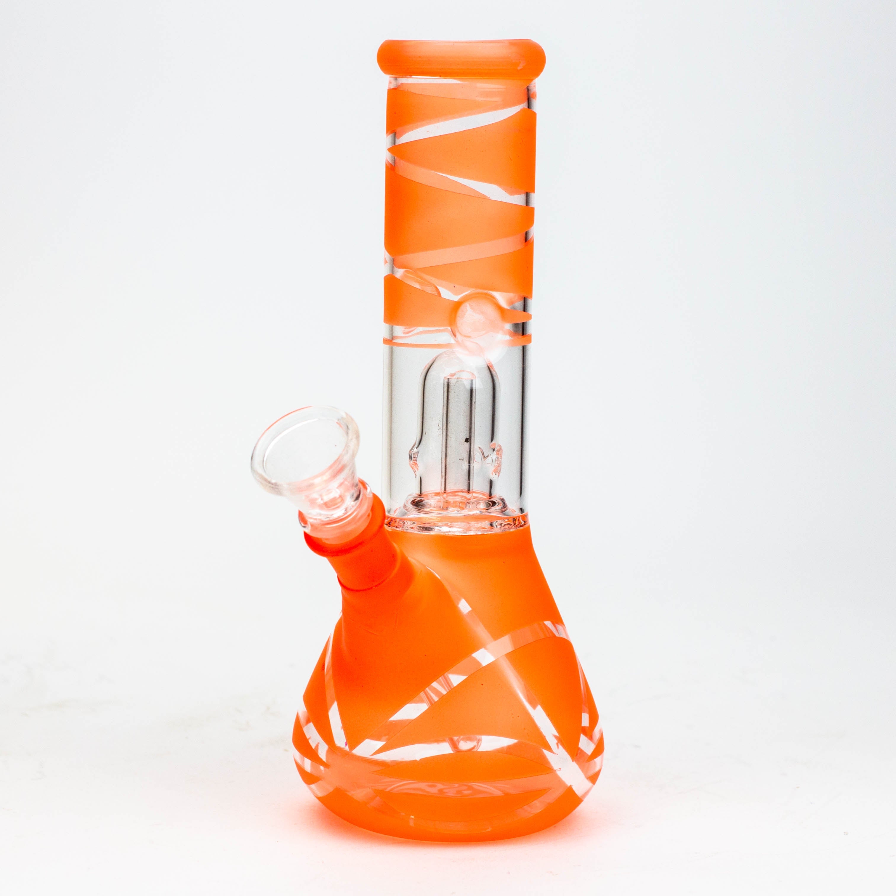 8" single dome percolator glass water bong