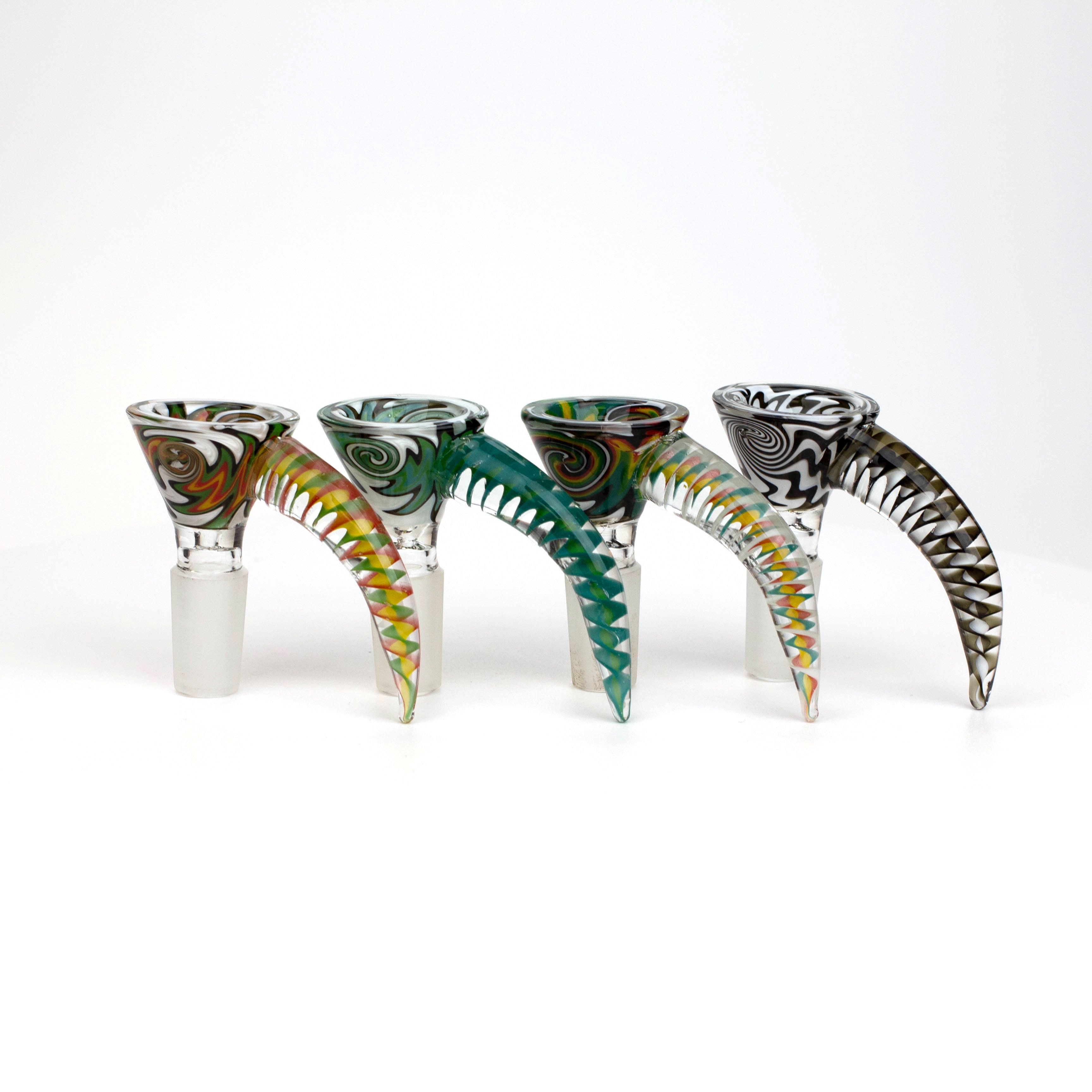 Glass Bowl with horn handle