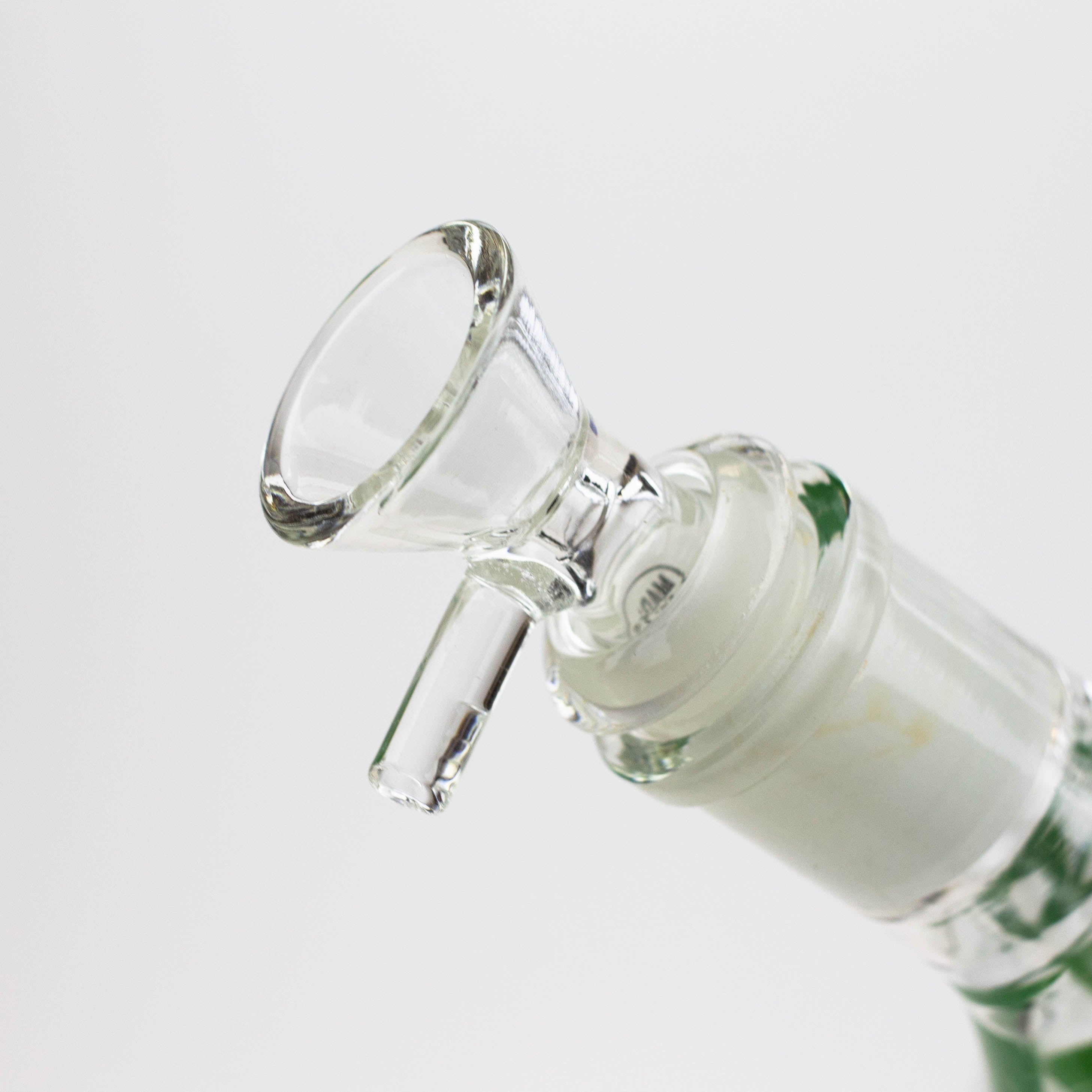 12" Color Bottom Glass Bong with shower head [C1503]