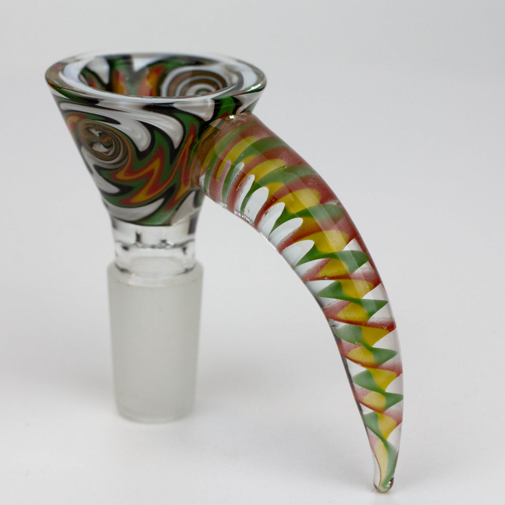 Glass Bowl with horn handle