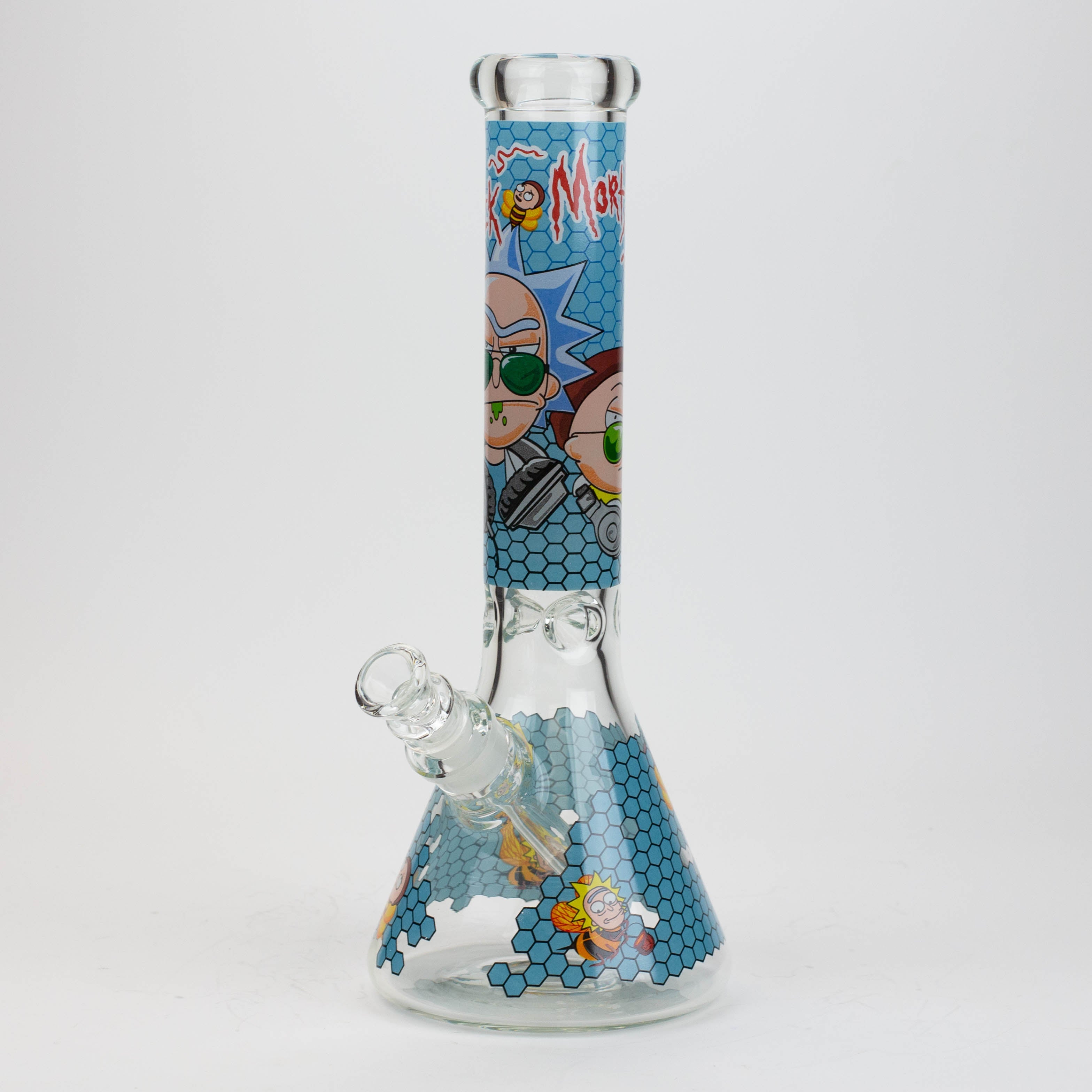 14" RM decal 7 mm glass water bong