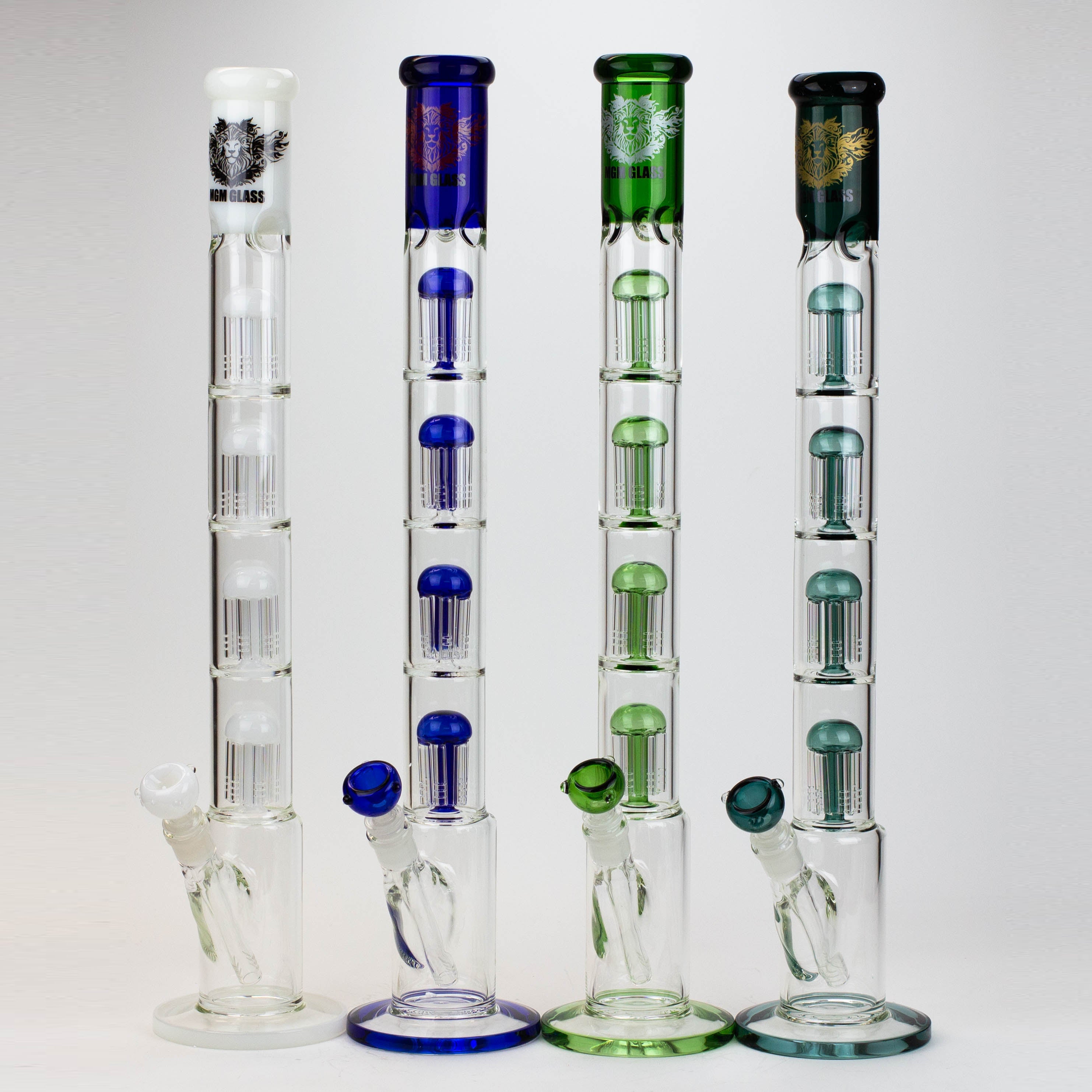 23" Quad-percolator glass Bong