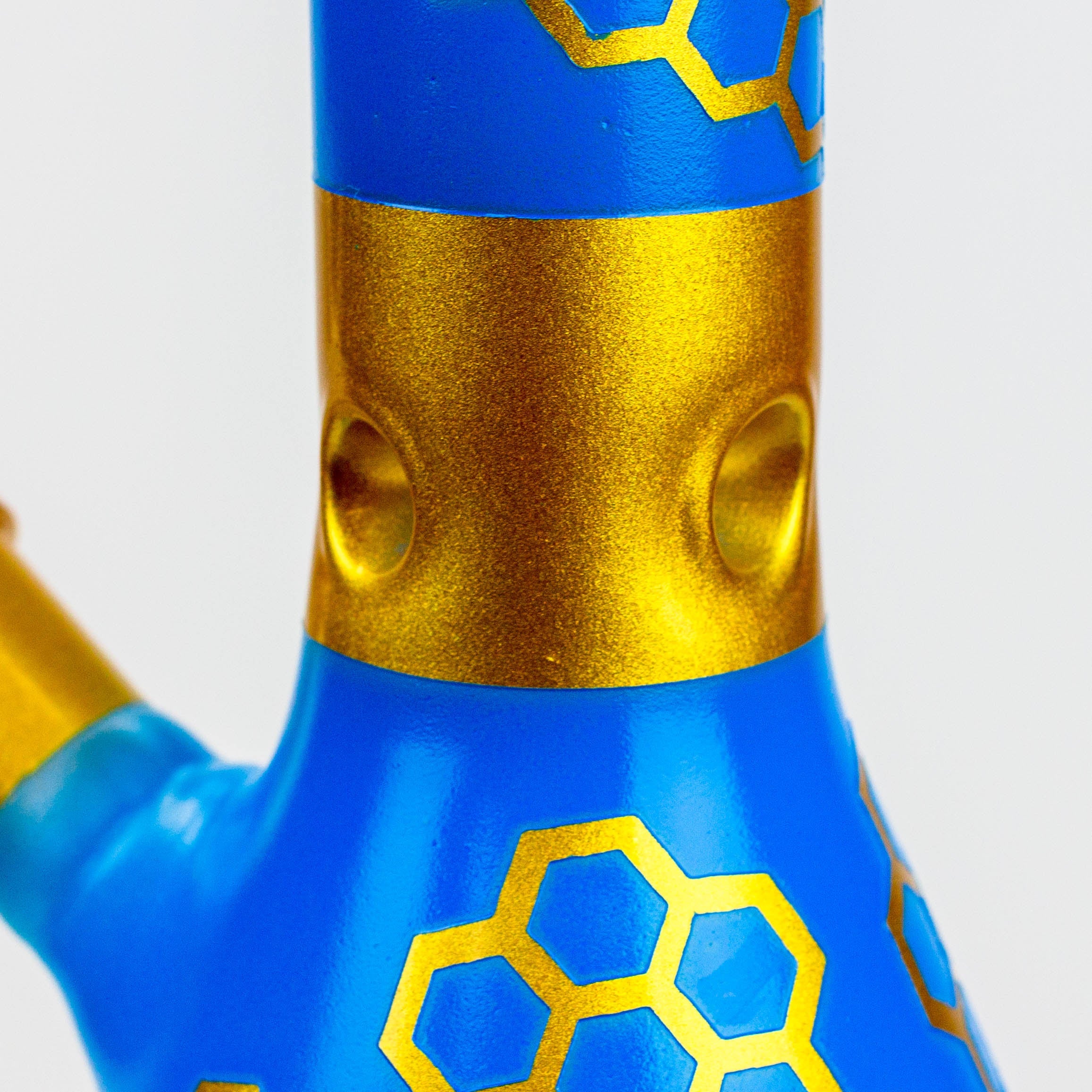 10" Honeycomb color glass water bong
