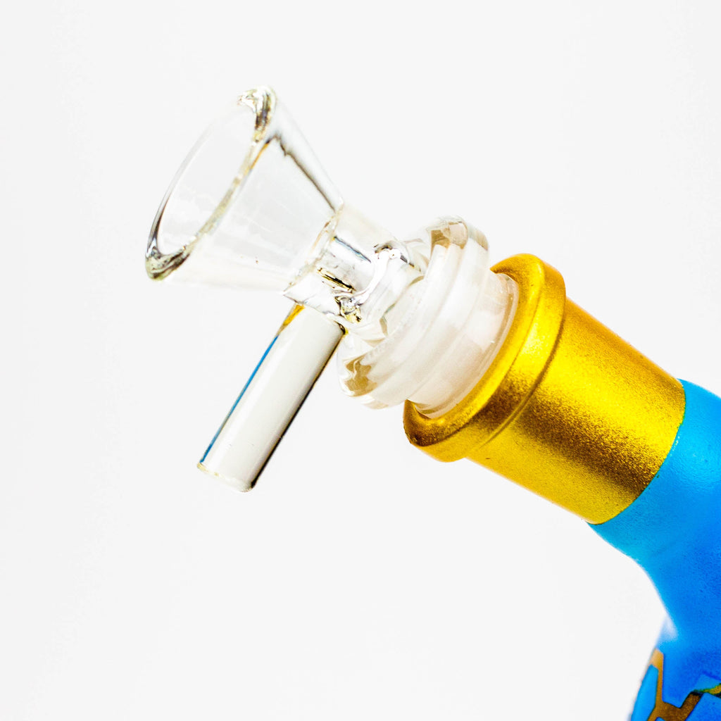 10" Honeycomb color glass water bong