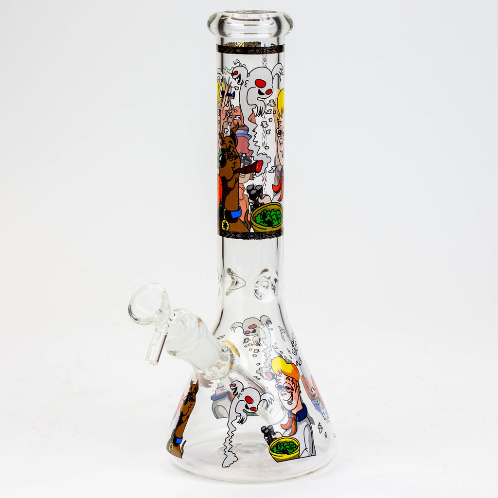 10" Cartoon glass water bong