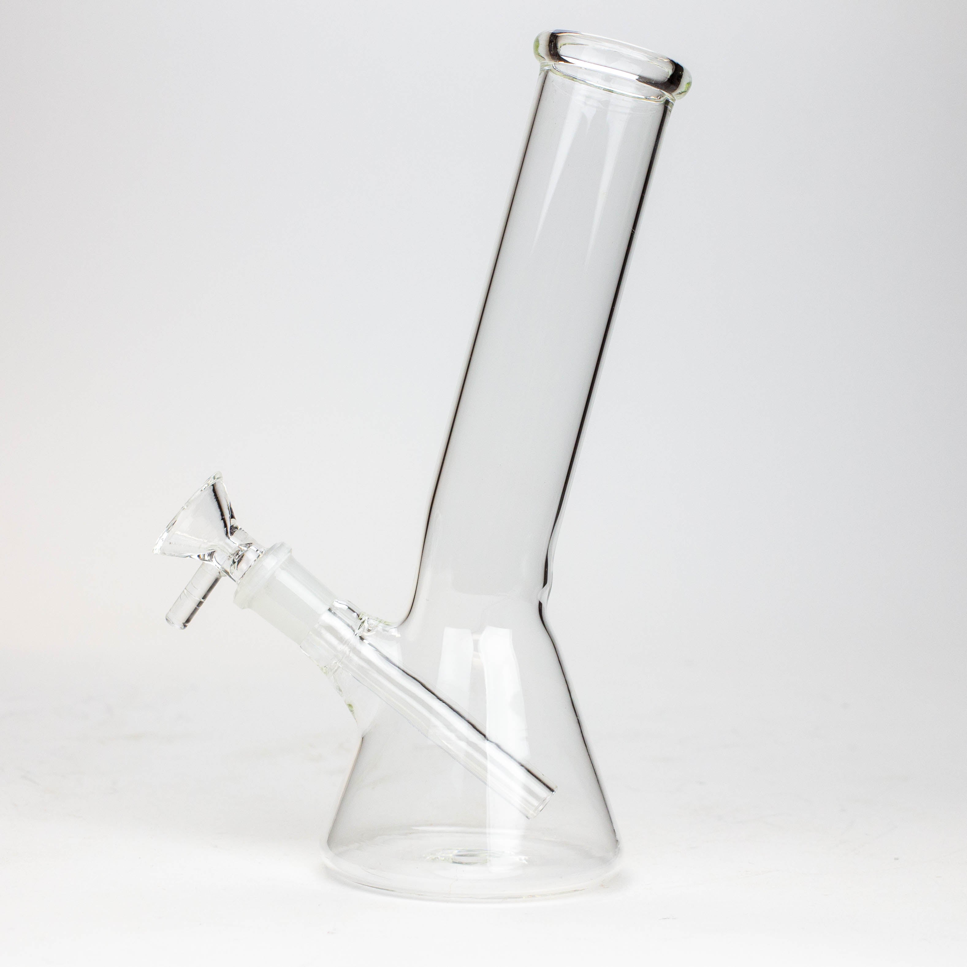 8" Clear glass beaker water bong
