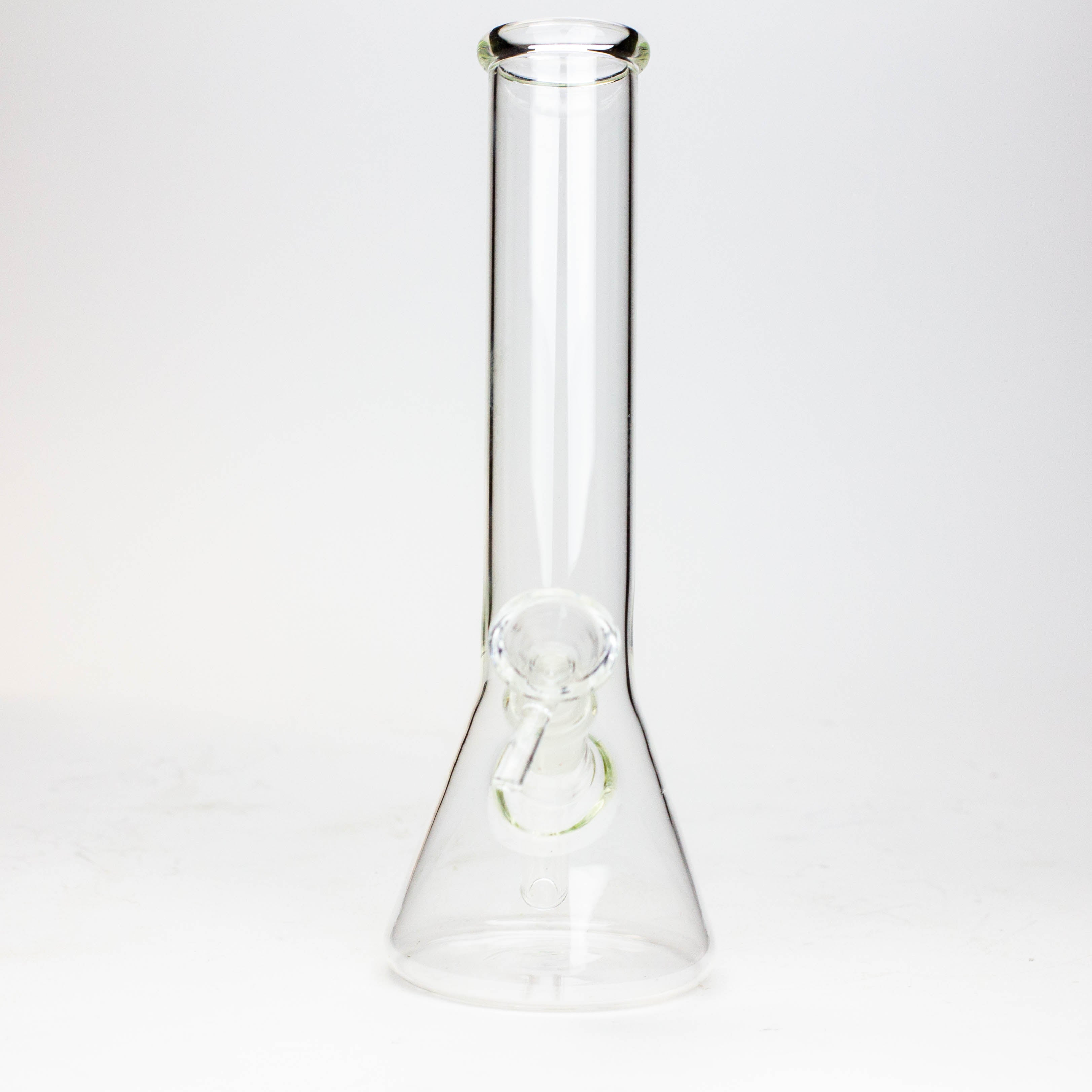 8" Clear glass beaker water bong