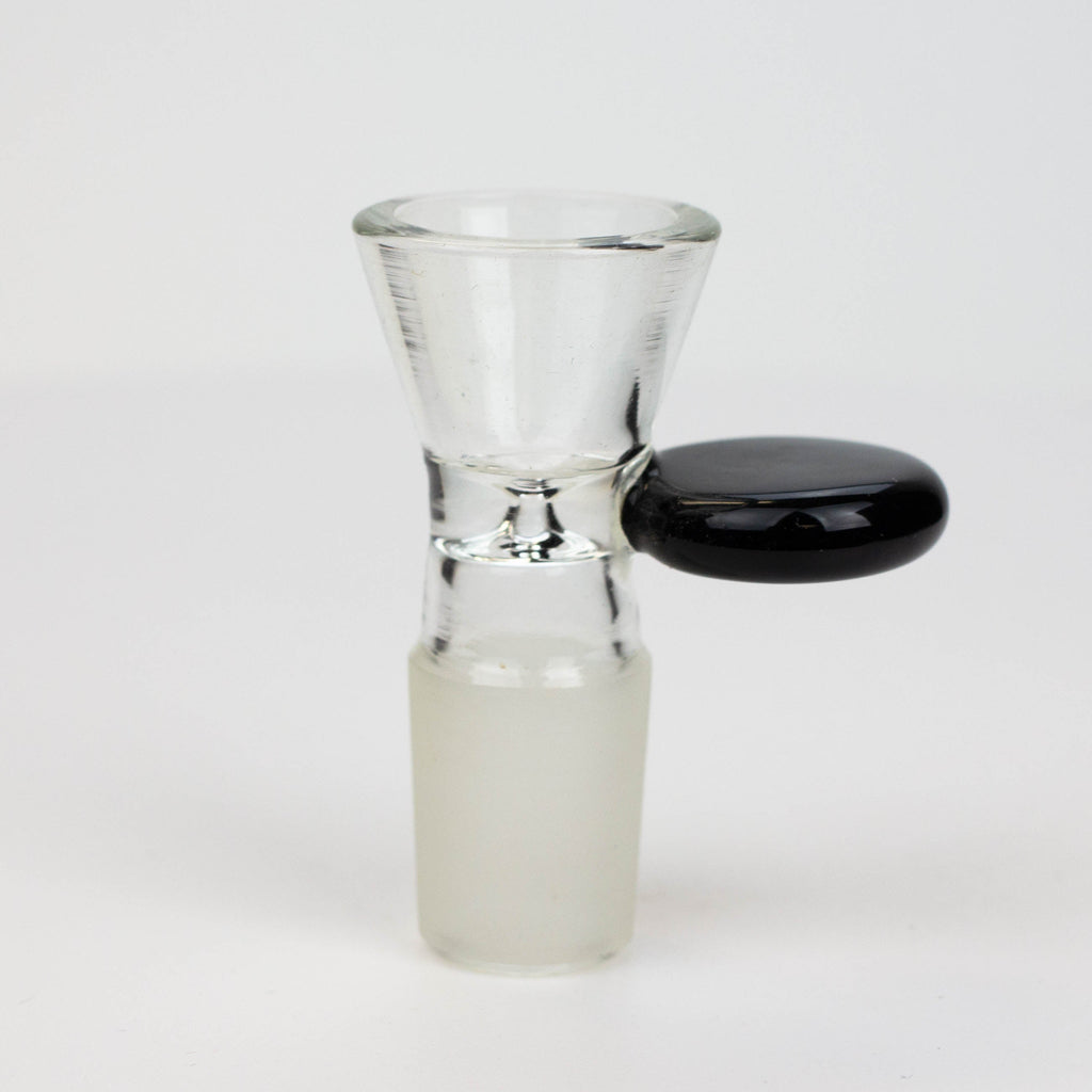 Thick glass bowl with handle for 18 mm female Joint