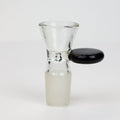 Thick glass bowl with handle for 18 mm female Joint
