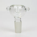 Clear round glass bowl for 14 mm female Joint